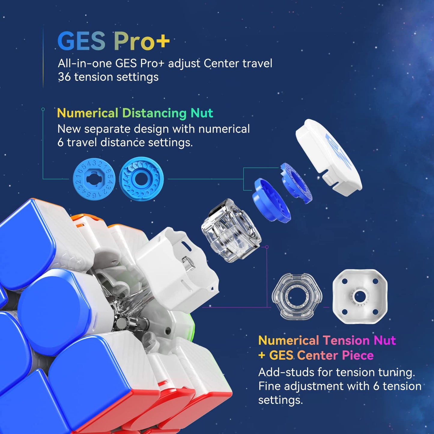 GAN 12 Maglev UV 3x3 Speed Cube – Magnetic GES, Auto-Align, 56mm | GAN Flagship
