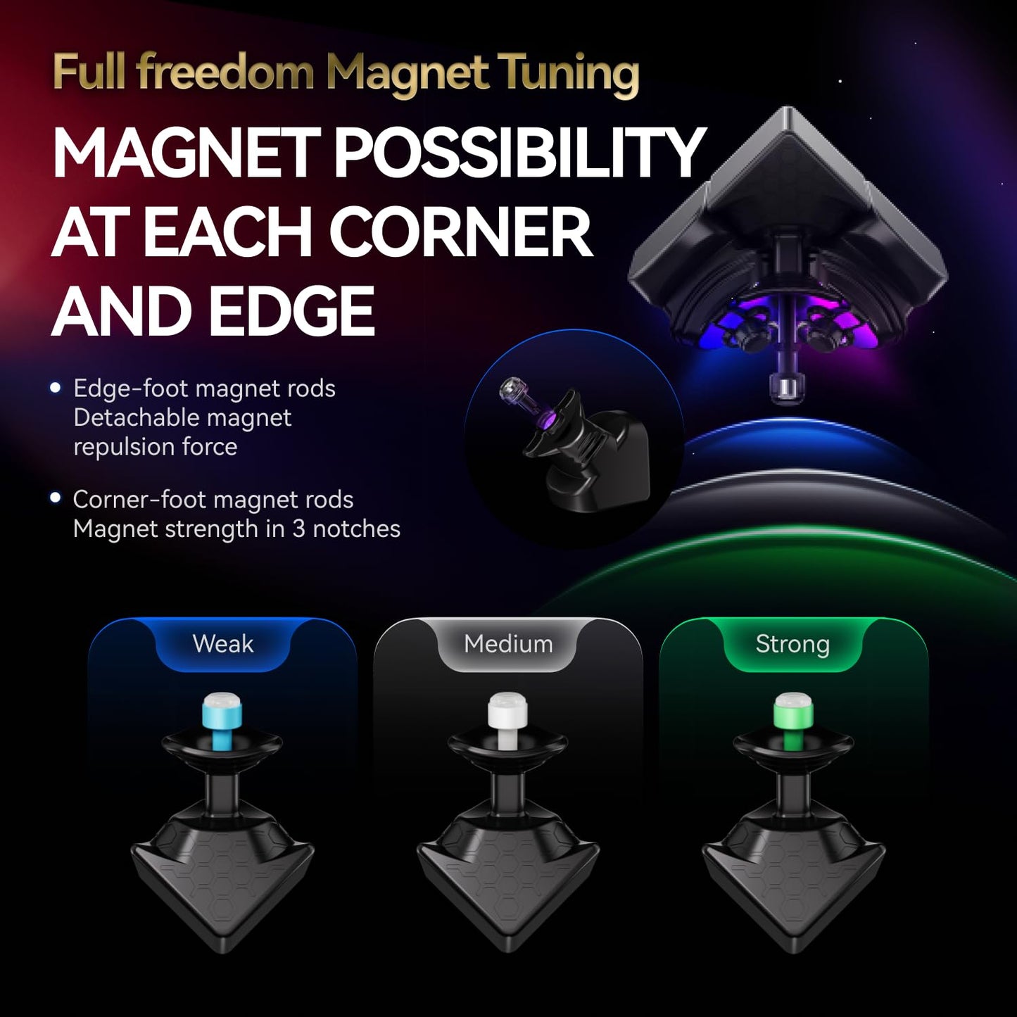 GAN 16 Maglev Max 3x3 Magnetic Speed Cube – 56mm UV Version