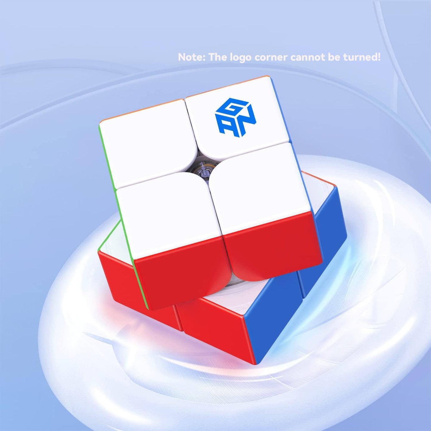 GAN 251 V2 2x2x2 Speed Cube Mini – Lightweight Stickerless, 51mm for Beginners