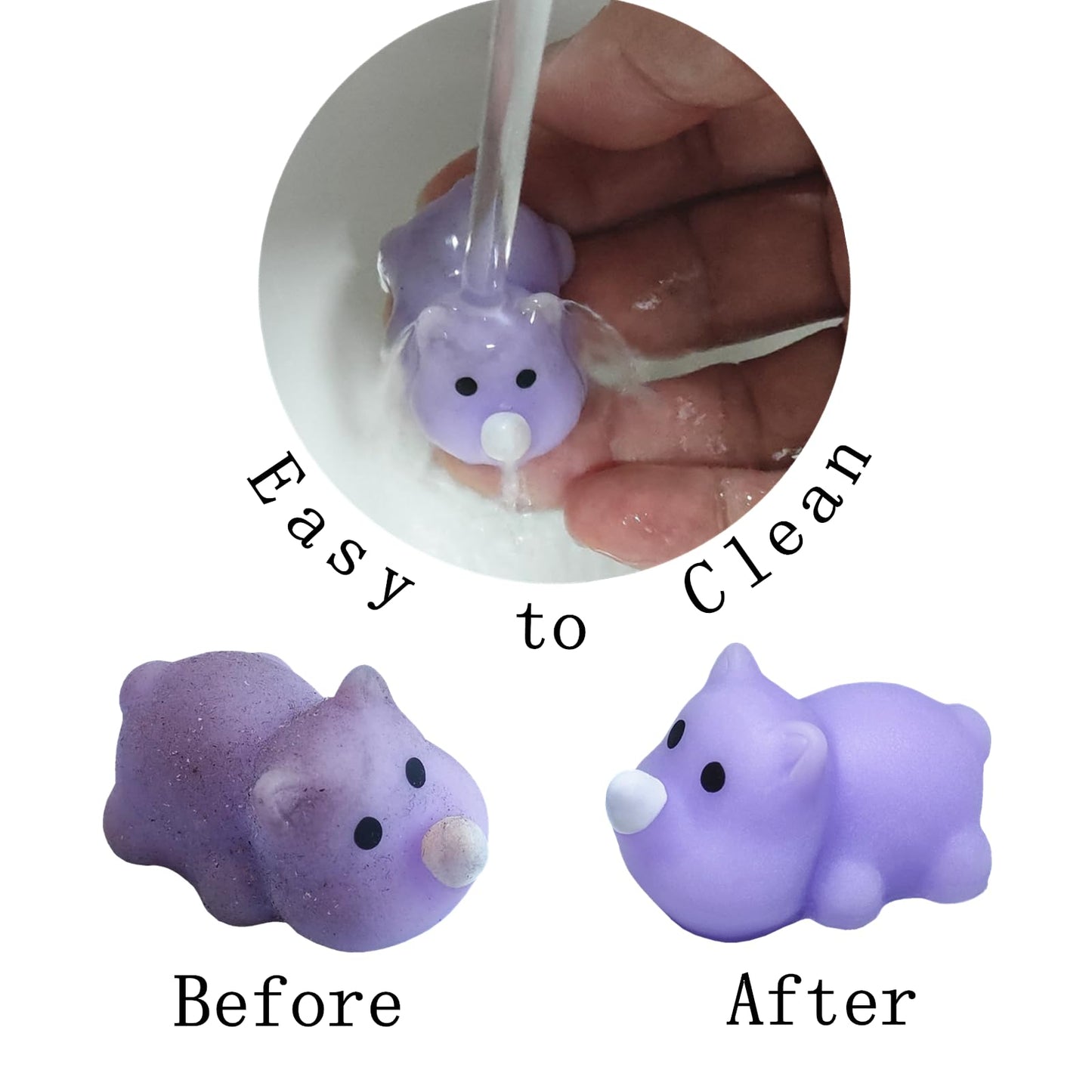 Ganjiang 12 Pack Mochi Squishy Animals - Soft Stress Relief Toys for Kids, Classroom Prizes & Party Favors