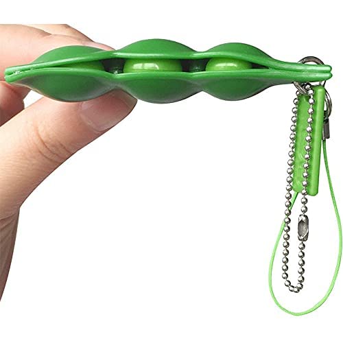 Ganjiang 12-Piece Squeeze Bean Keychain Fidget Toys – Stress Relief & Sensory Set