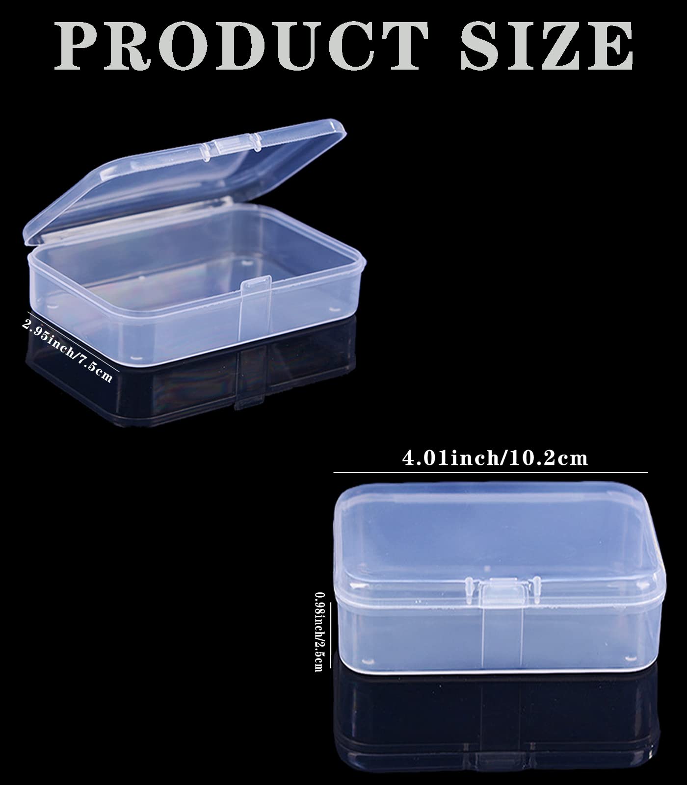 Gansita Clear Plastic Card Boxes – Snap-Closed Deck Cases (18 Pcs)