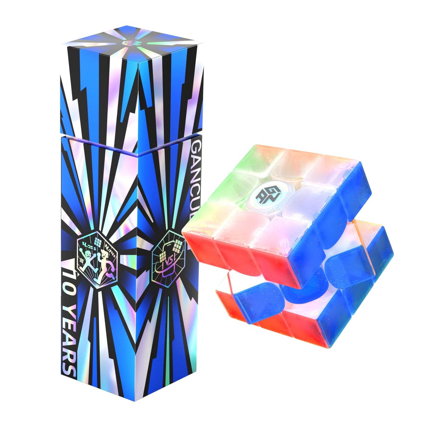 GANSPUZZLE GAN 15 Maglev Speed Cube 3x3 – Ultra-Light 58.6g, 10th Anniversary Edition