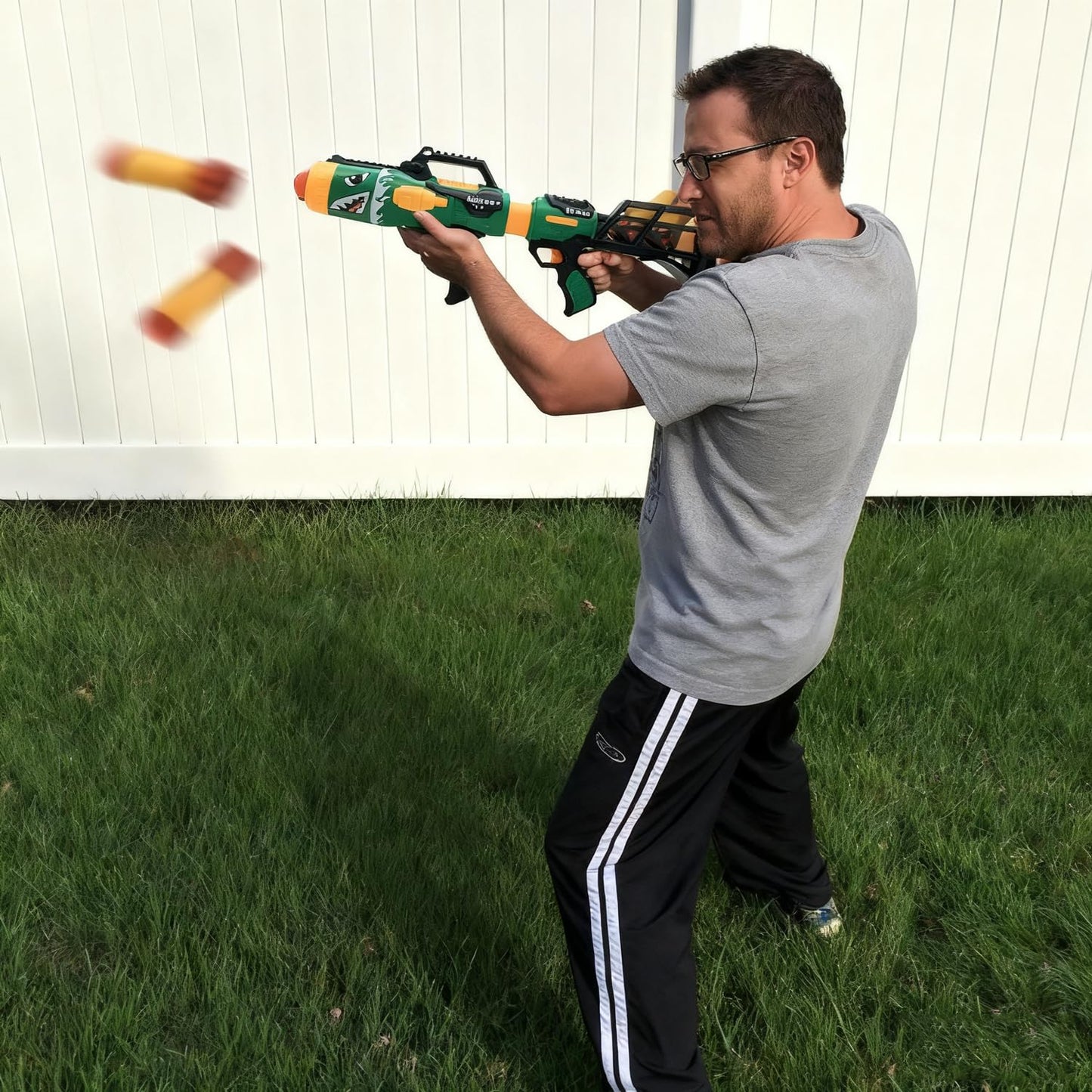 Gantan Rocket Barrel Launcher – Foam Rockets Included (6 Pack)