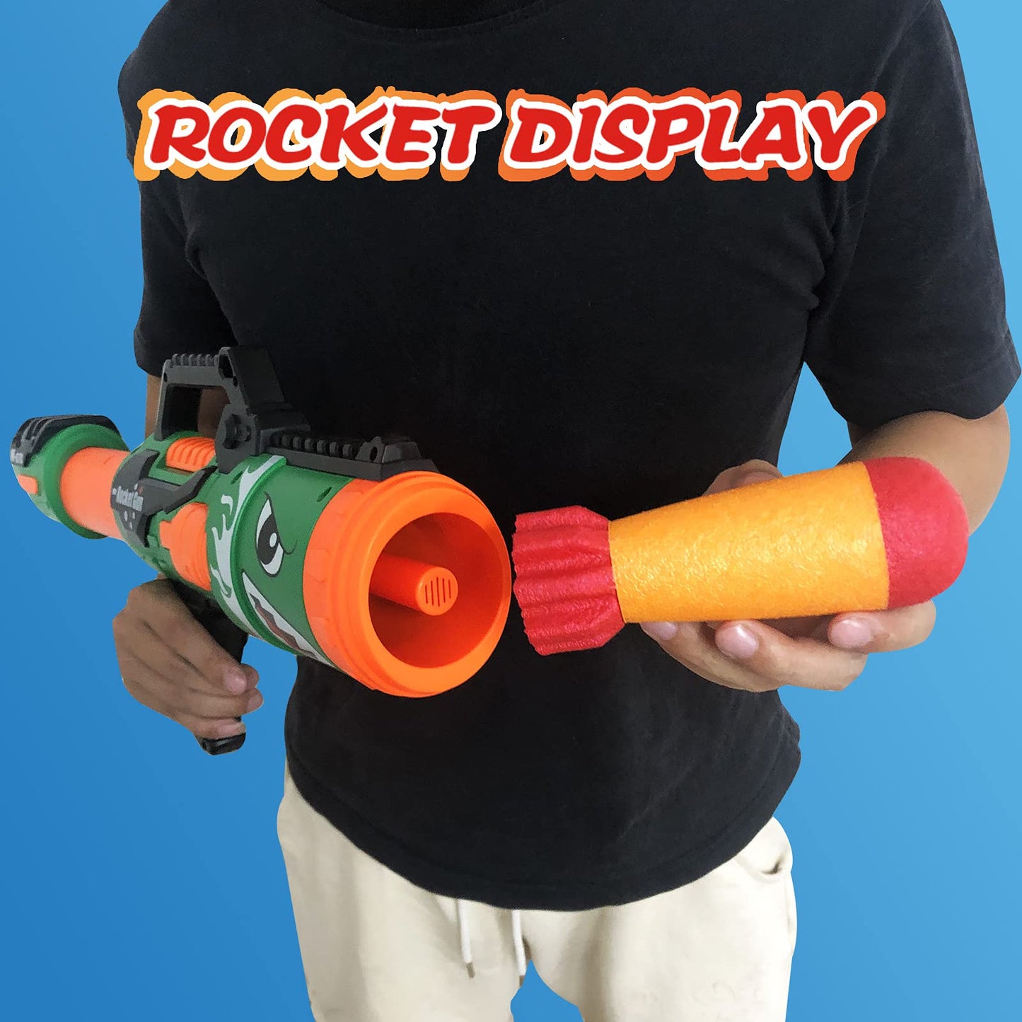 Gantan Rocket Barrel Launcher – Foam Rockets Included (6 Pack)