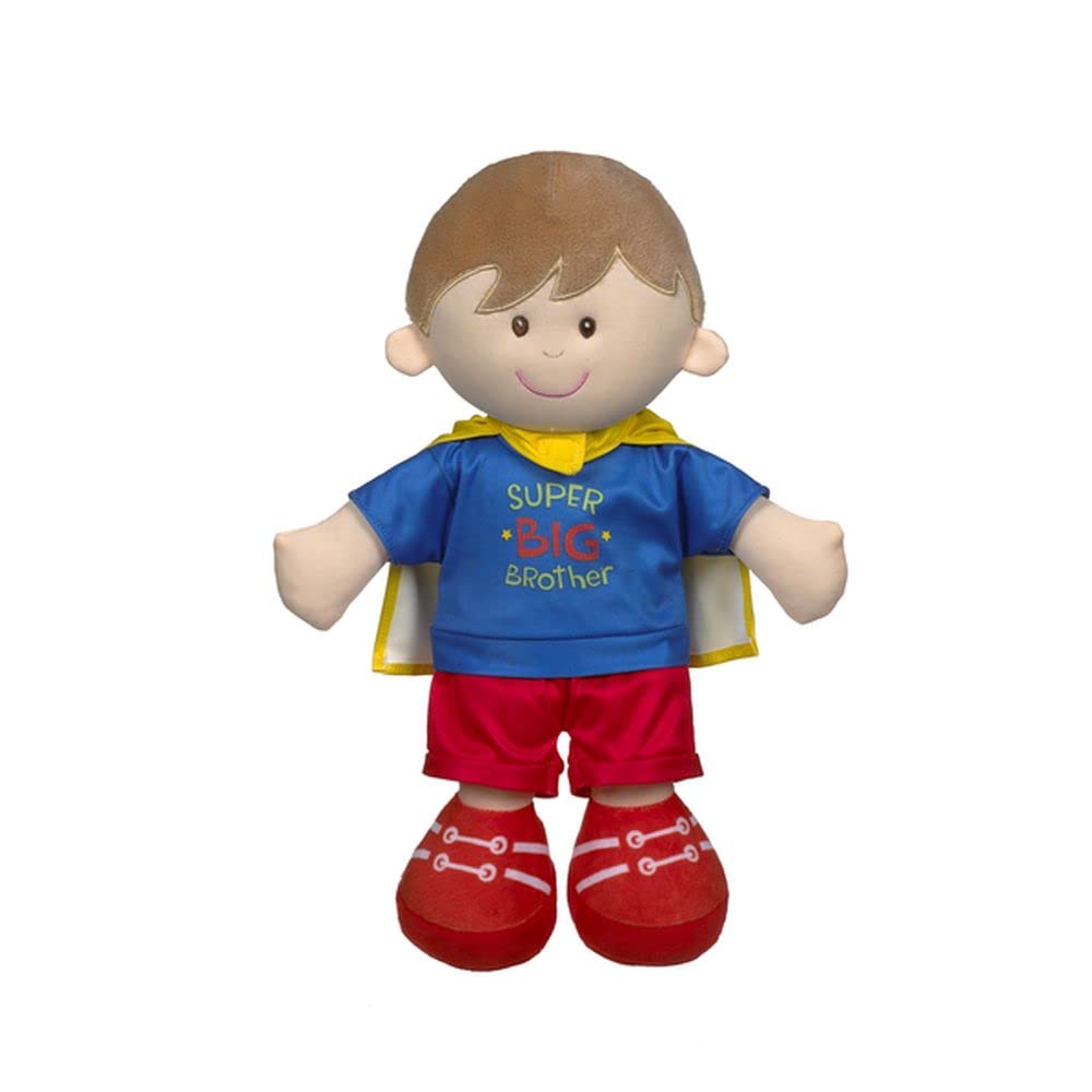 Baby Ganz Super Big Brother Plush Doll – 14-inch with Removable Cape | Ganz Plush Toys for Kids 3+