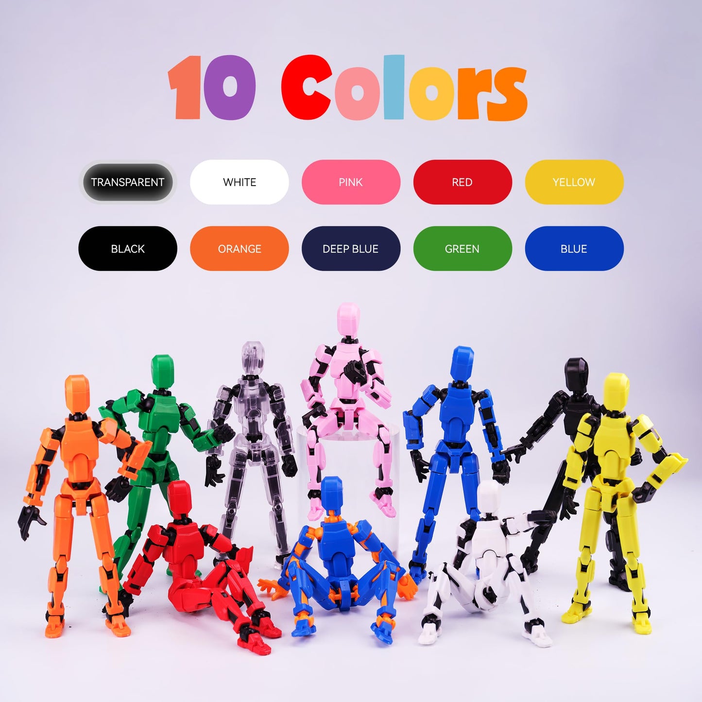 GAOFBA T13 Action Figures - Shoulder Armor Upgrade, 10-Piece Set with 3 Hands & 4 Weapons
