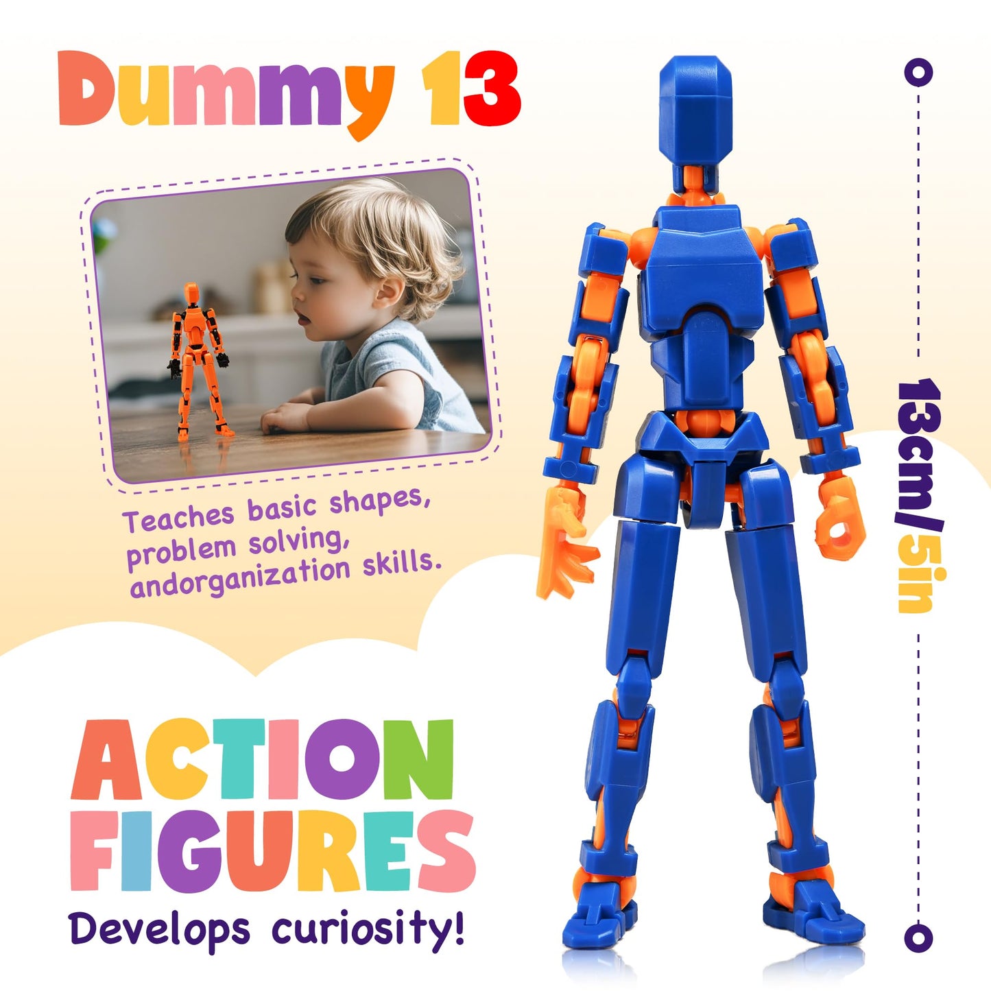 GAOFBA T13 Action Figures - Shoulder Armor Upgrade, 10-Piece Set with 3 Hands & 4 Weapons