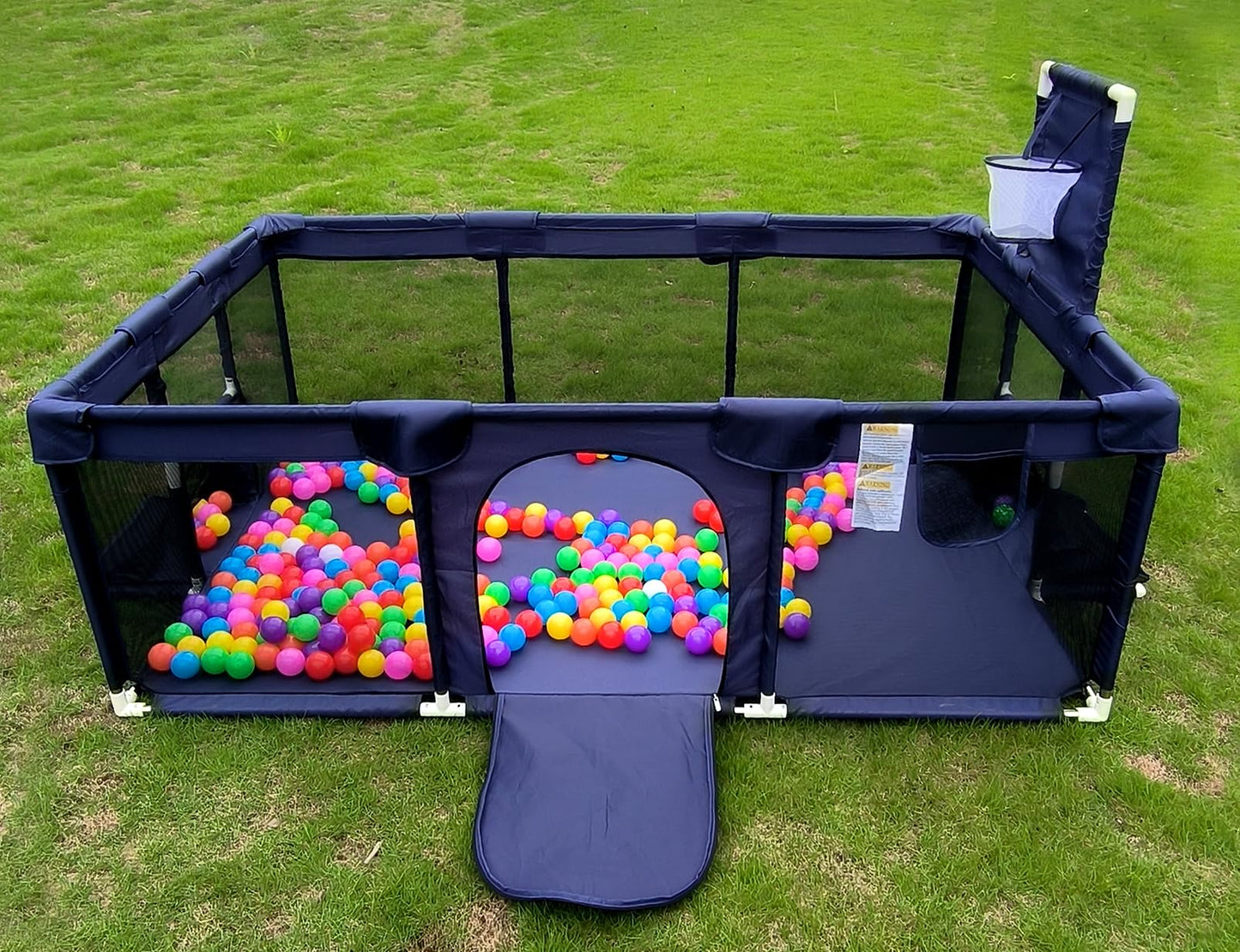 Gaorui Large Kids Ball Pit – Portable Indoor Outdoor Play Yard for Toddlers (Blue)