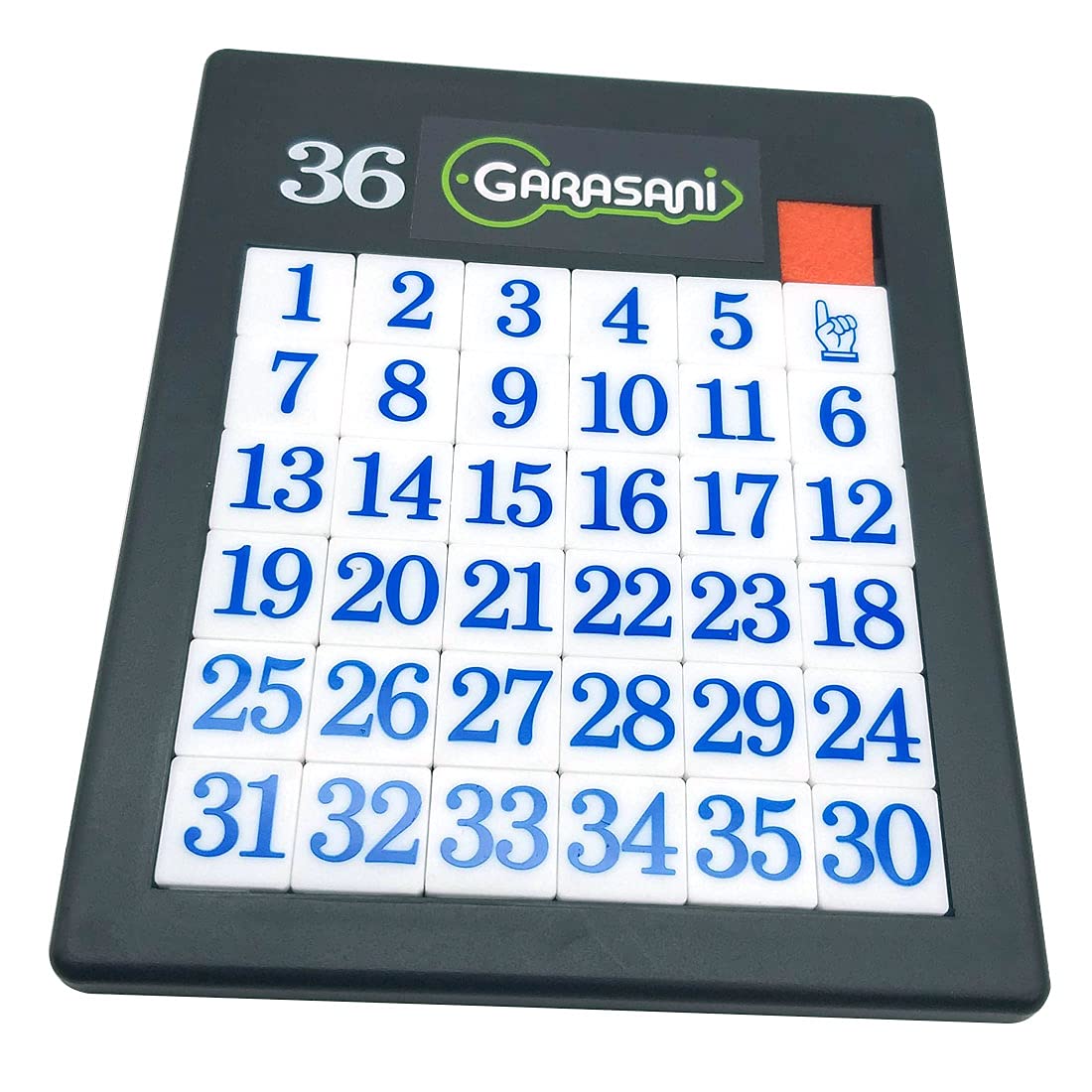 GARASANI 35-Number Slide Puzzle – Classic Brain Teaser for Travel and Family Fun
