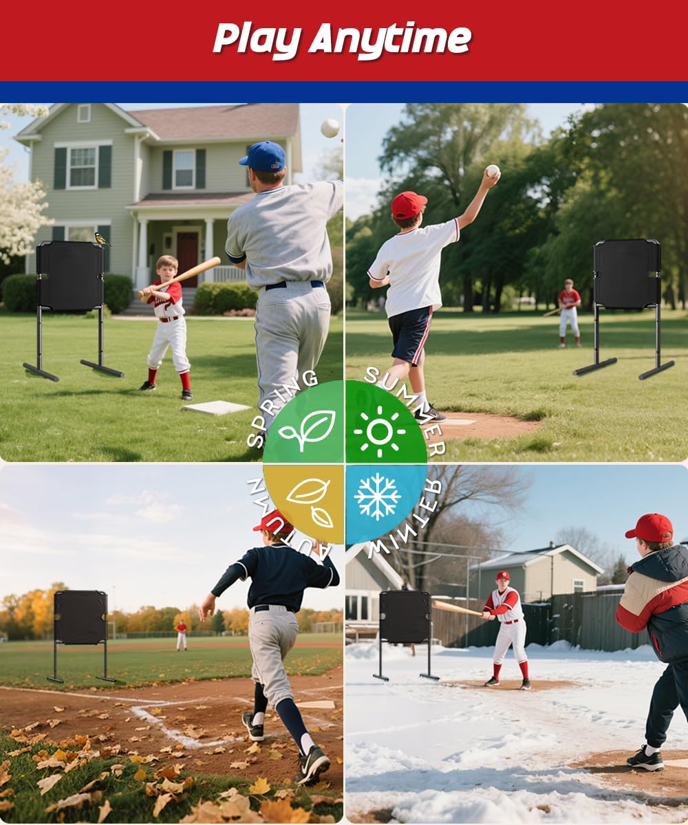 Garbuildman Baseball Strike Zone Target – 20 by 24 Inches Portable Freestanding Frame