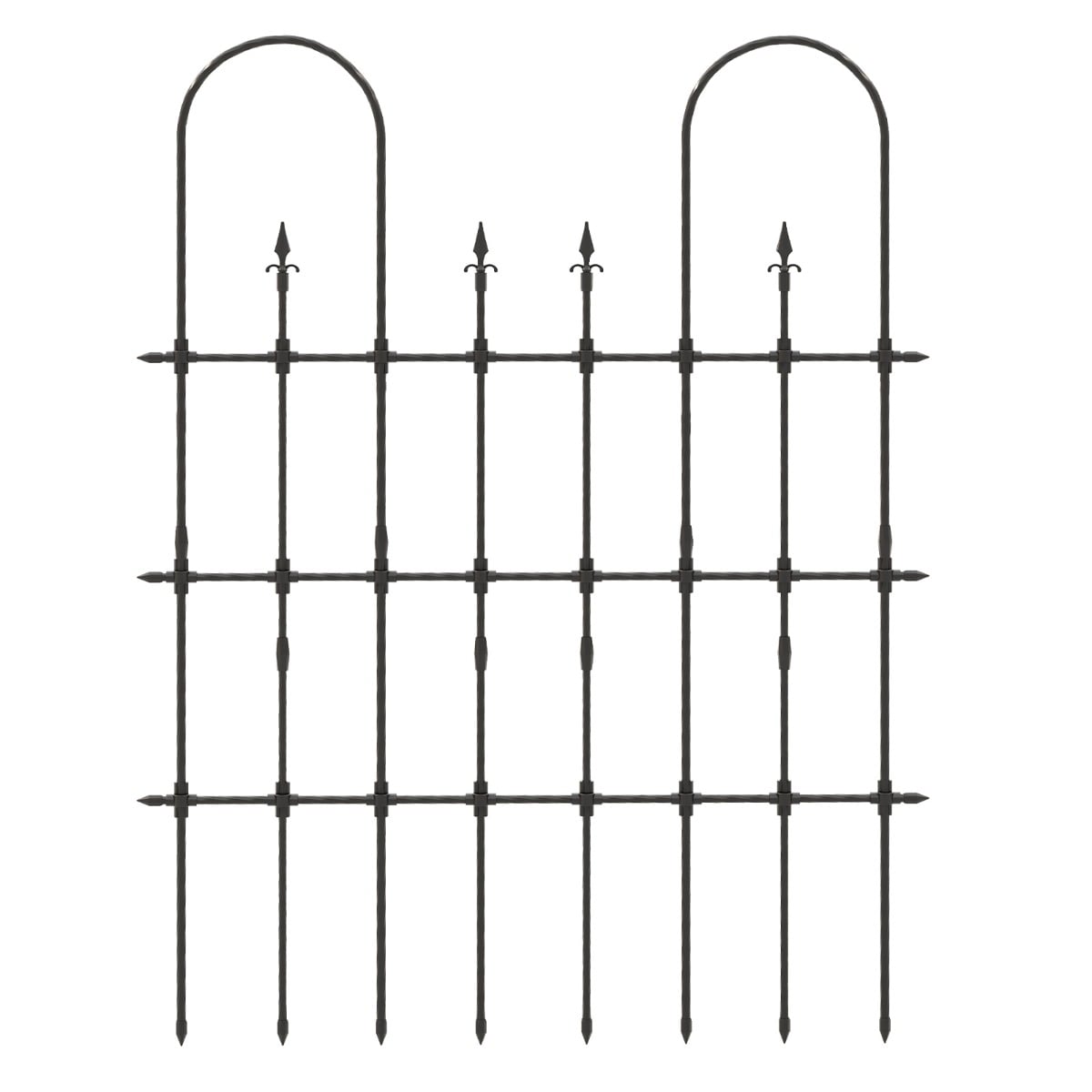 146 cm L x 186 cm H Garden Rose Arch Trellis for Climbing Plants