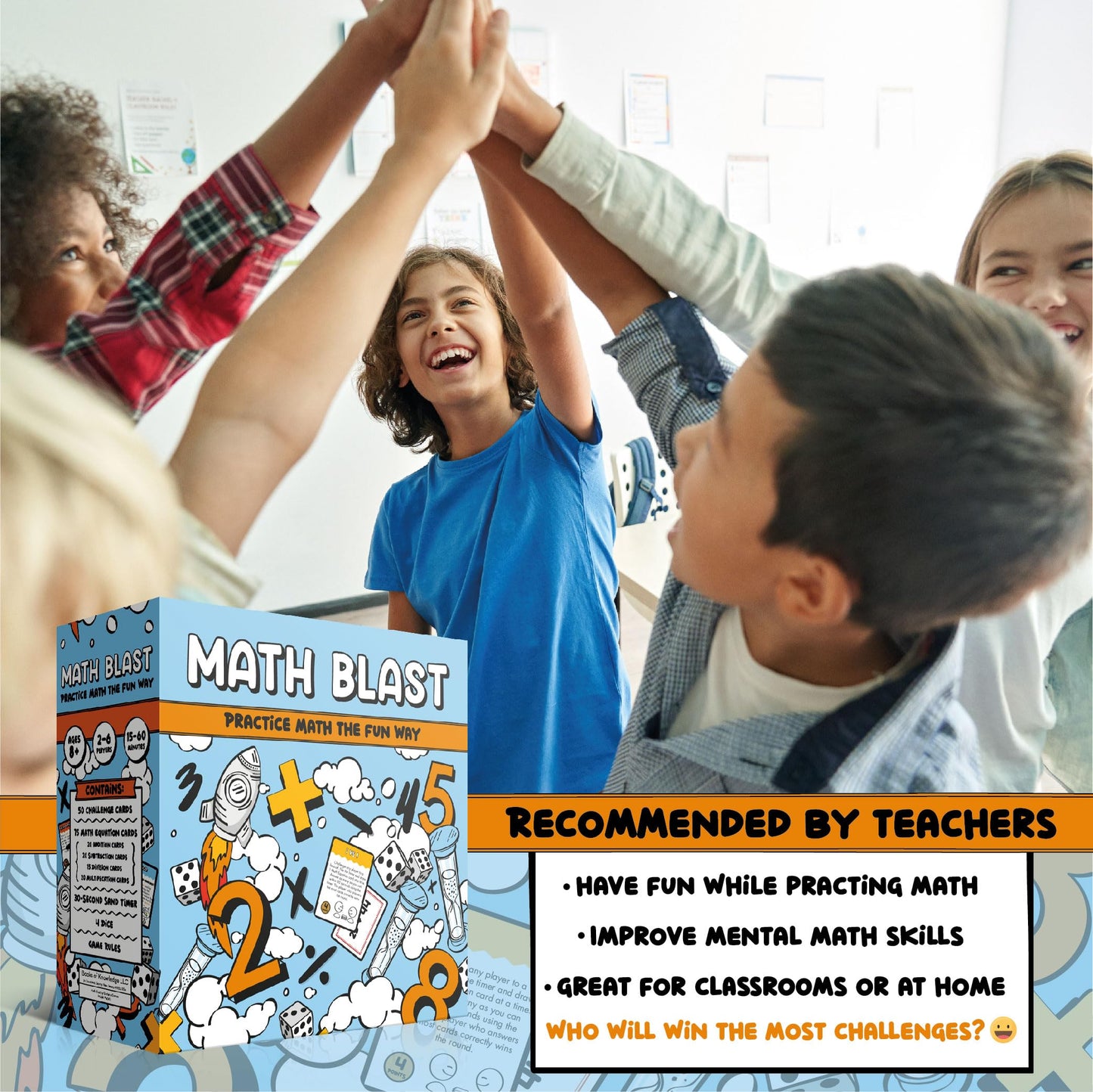 Math Blast! Cool Math Games for Kids 8-12 by Gartana Games | Fun Educational Mental Math