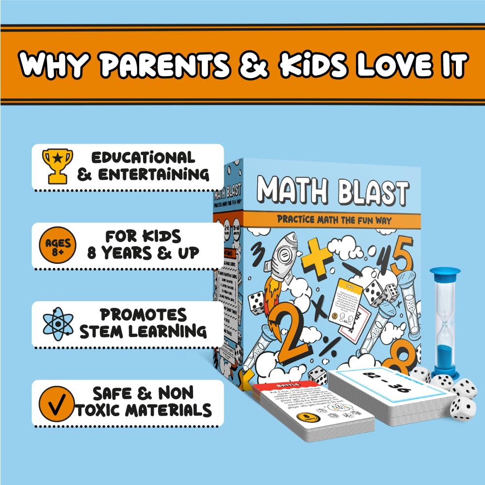 Math Blast! Cool Math Games for Kids 8-12 by Gartana Games | Fun Educational Mental Math