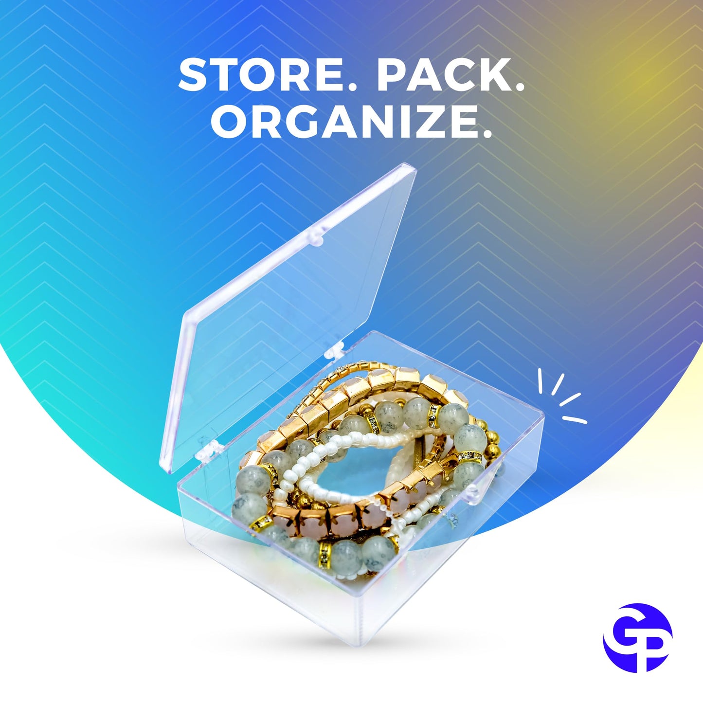 Gary Plastic Packaging: 10-Pack Clear Hinged Containers – Made in USA