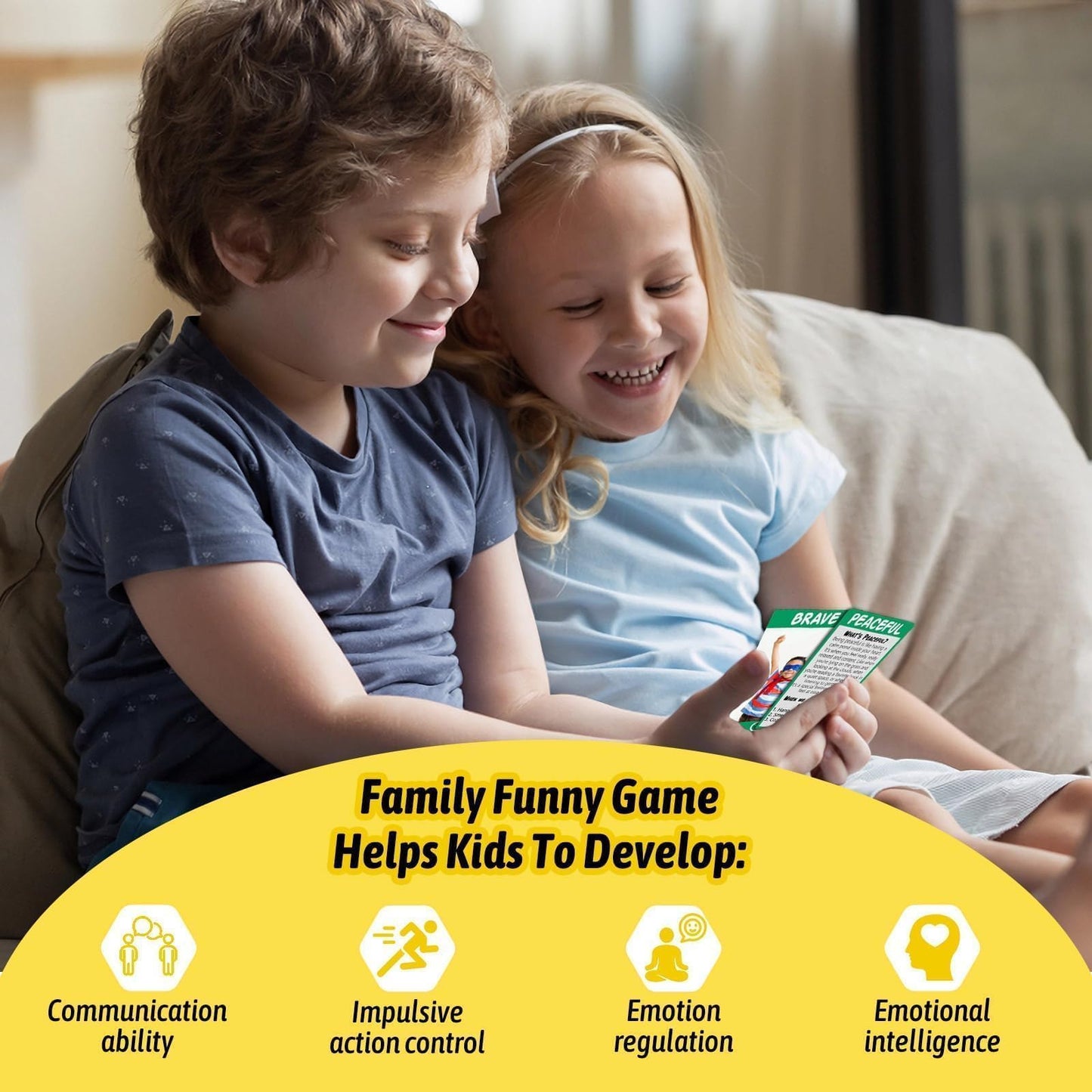 Garybank Emotion Cards — 56 Emotion Flashcards for Toddlers & Kids, Coping Skills & Therapy Tools