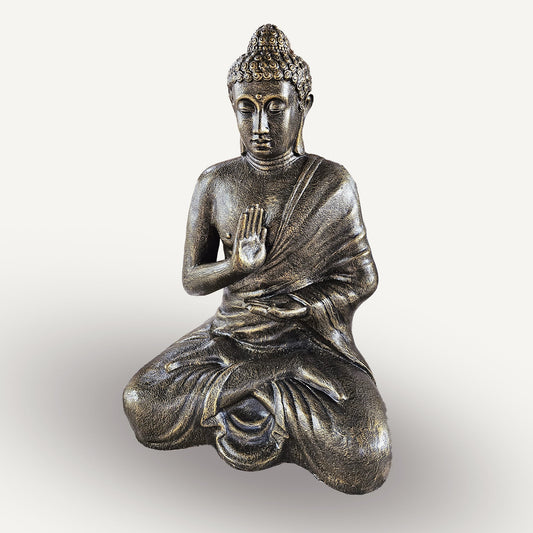 Hand Carved Buddha Statue - 40cm Welcome