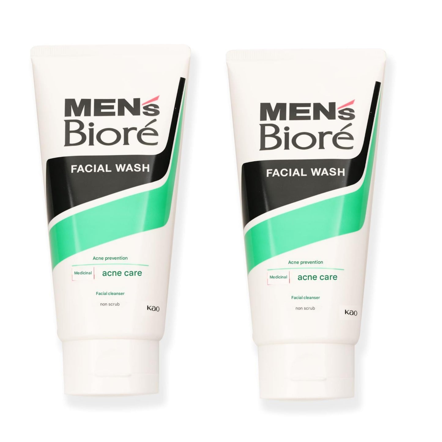 GASHINA STORY Bio-re Men Double Control Facial Cleanser 2-Pack – Cooling Menthol