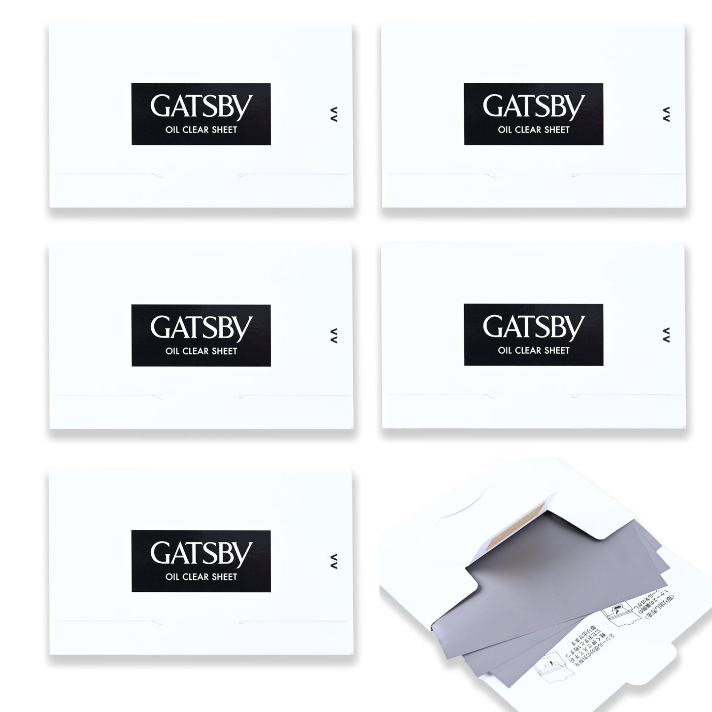 GASHINA STORY GATS-BY Oil Clear Sheets – 350 Oil Blotting Papers for Oily Skin