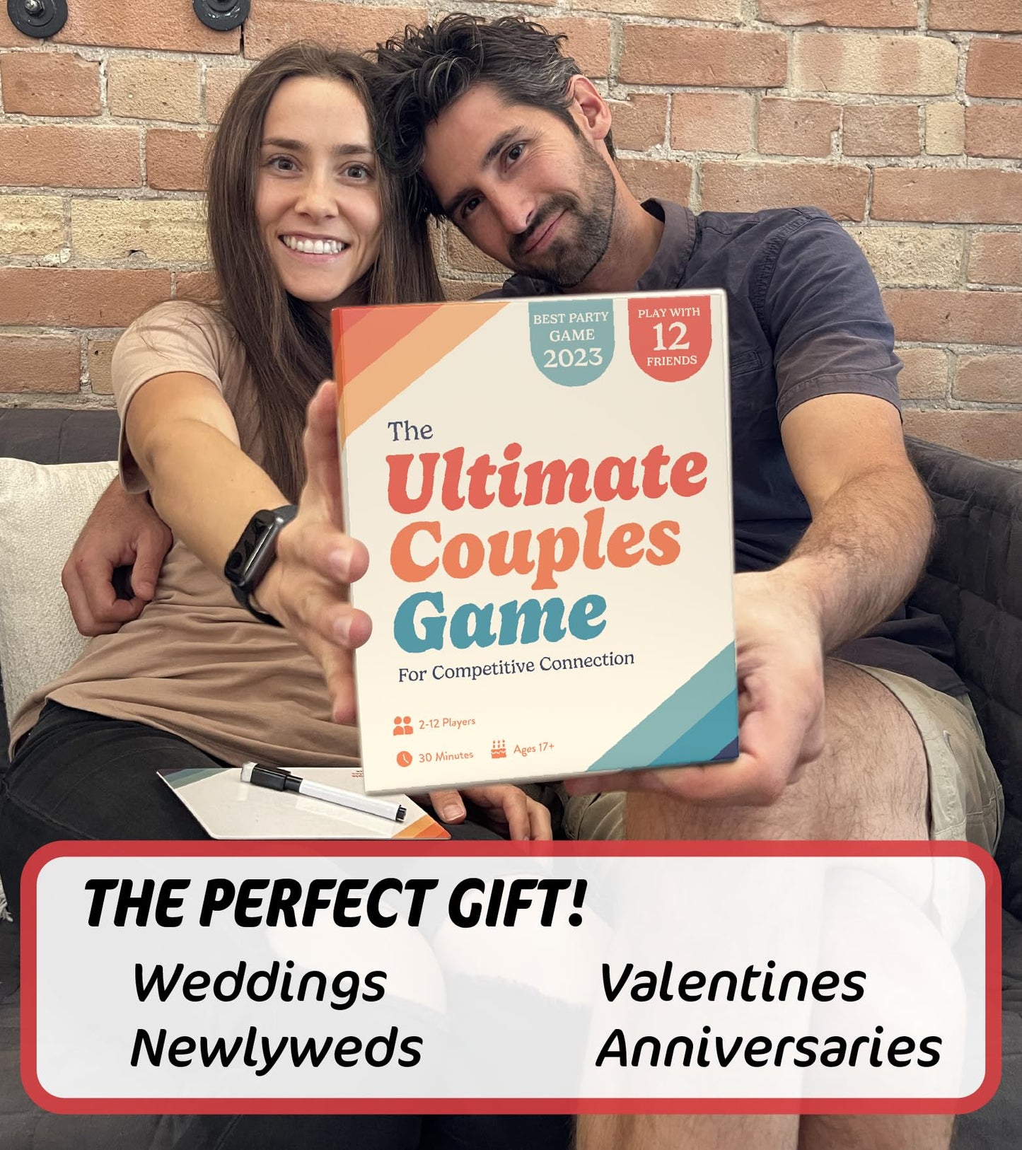 Gatwick Games Ultimate Couples Game – Date Night Card Game for Adults (2-12 Players)