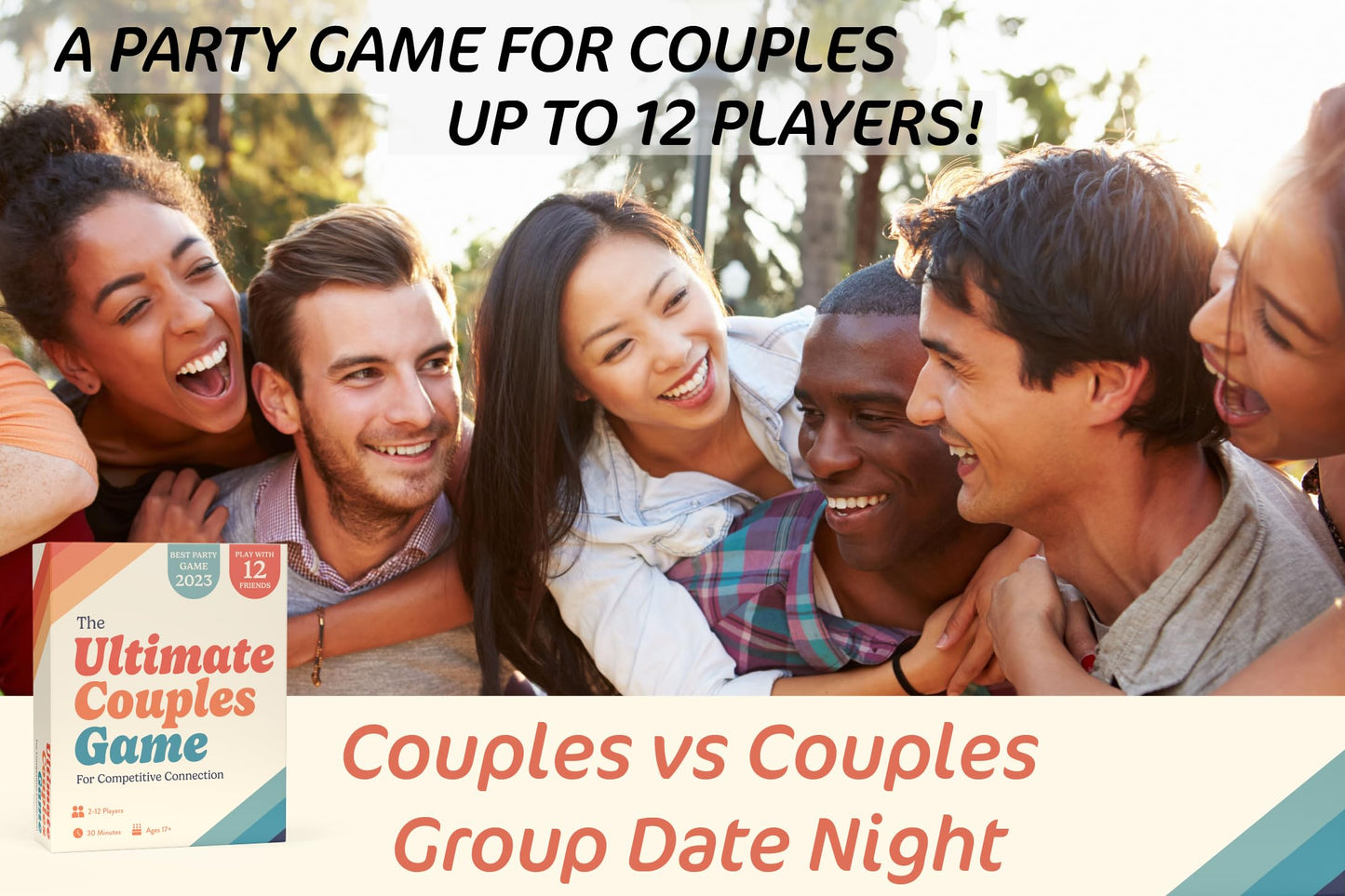 Gatwick Games Ultimate Couples Game – Date Night Card Game for Adults (2-12 Players)
