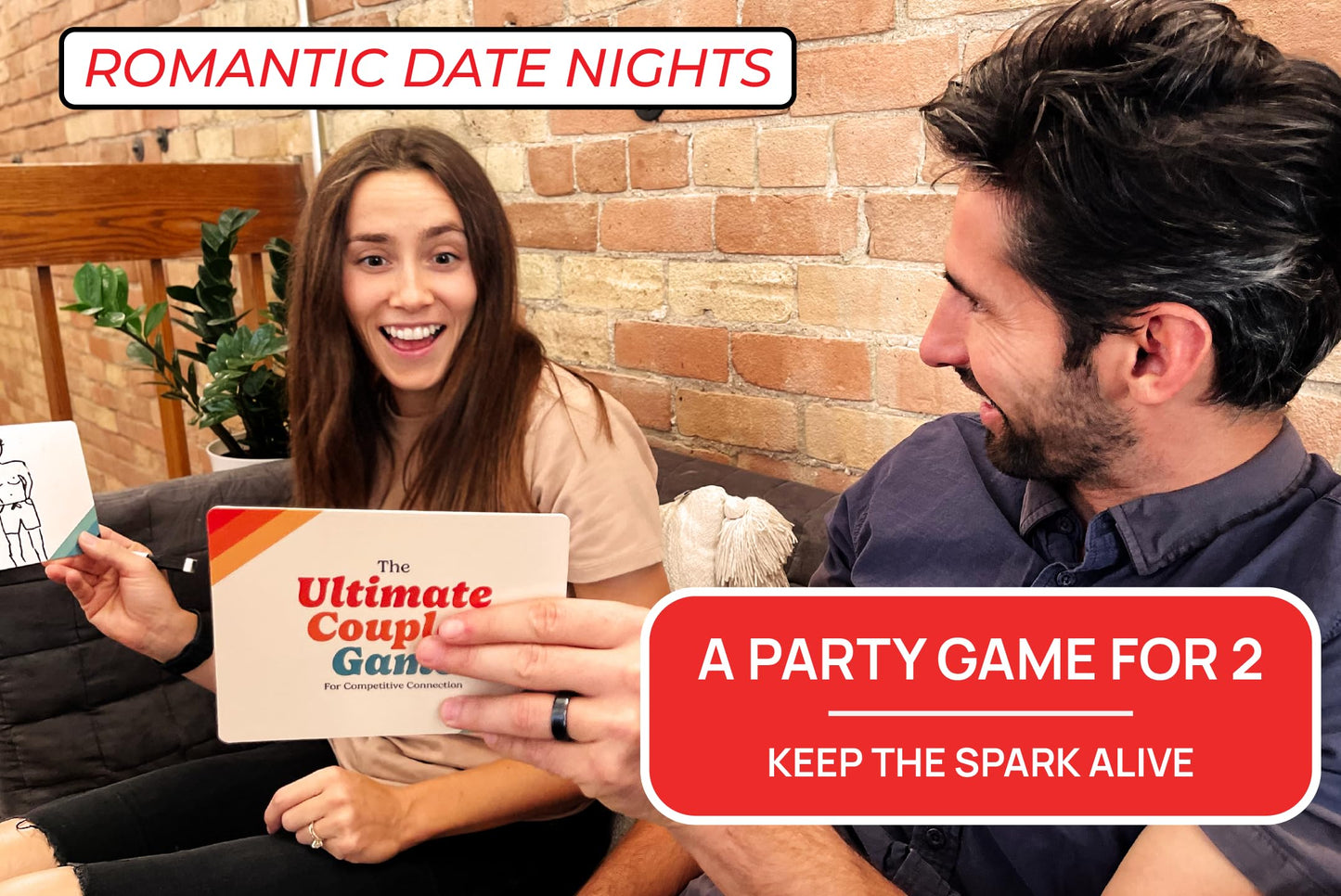 Gatwick Games Ultimate Couples Game – Date Night Card Game for Adults (2-12 Players)