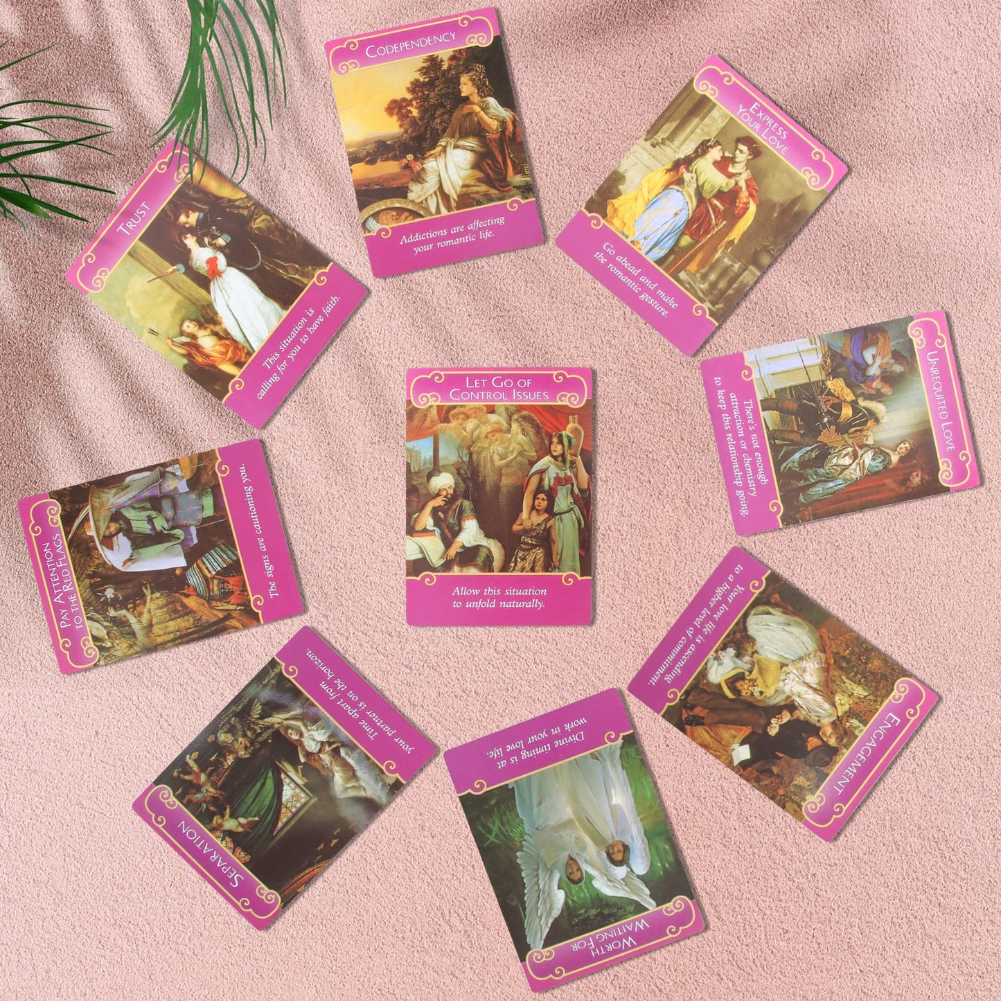 Gayrrnel Tarot Cards Set — 44 Lovers Romance Oracle Cards, Rare Doreen Virtue Angel Cards
