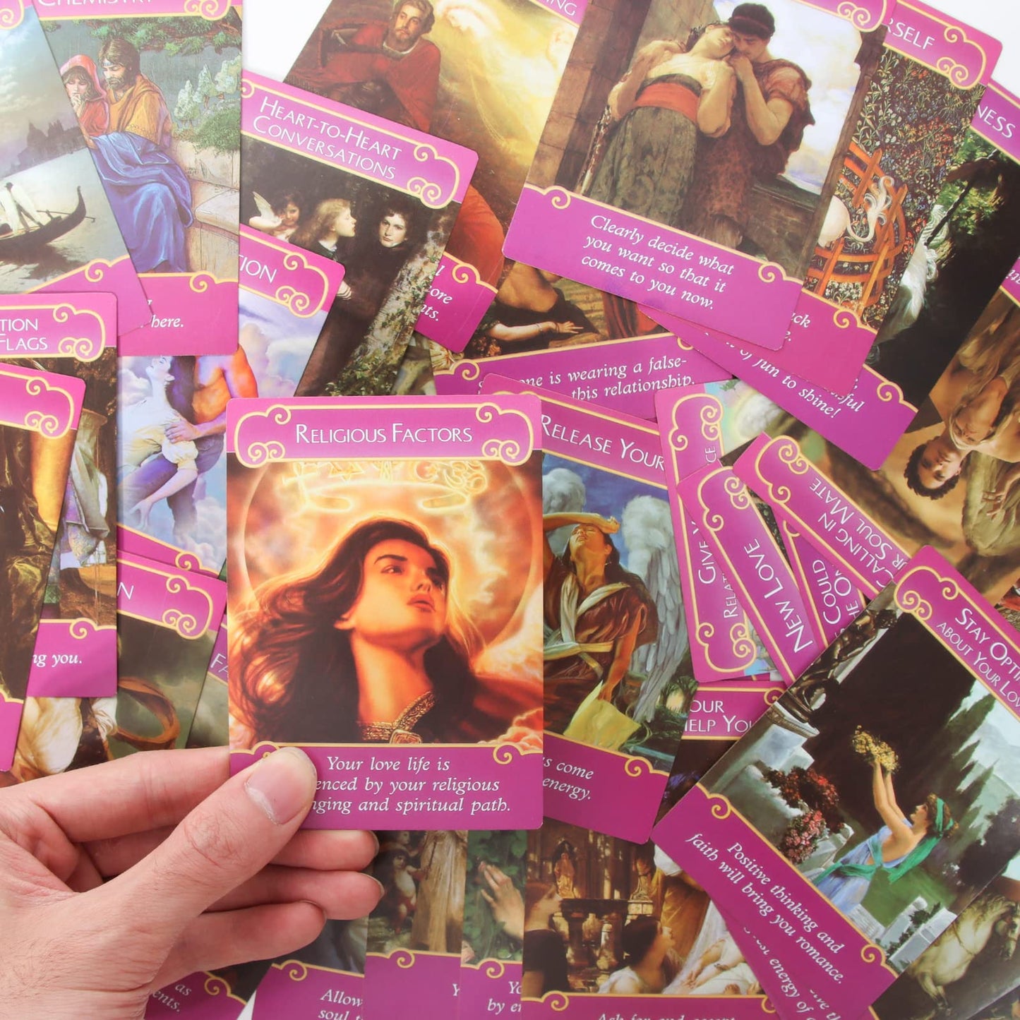 Gayrrnel Tarot Cards Set — 44 Lovers Romance Oracle Cards, Rare Doreen Virtue Angel Cards