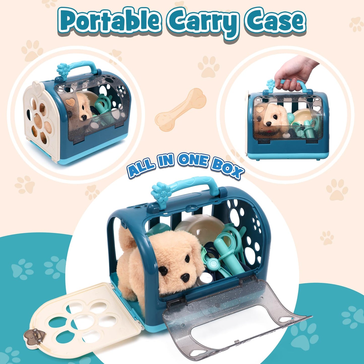 G.C 22Pcs Dog Vet Kit for Kids – Interactive Doctor Playset & Gift