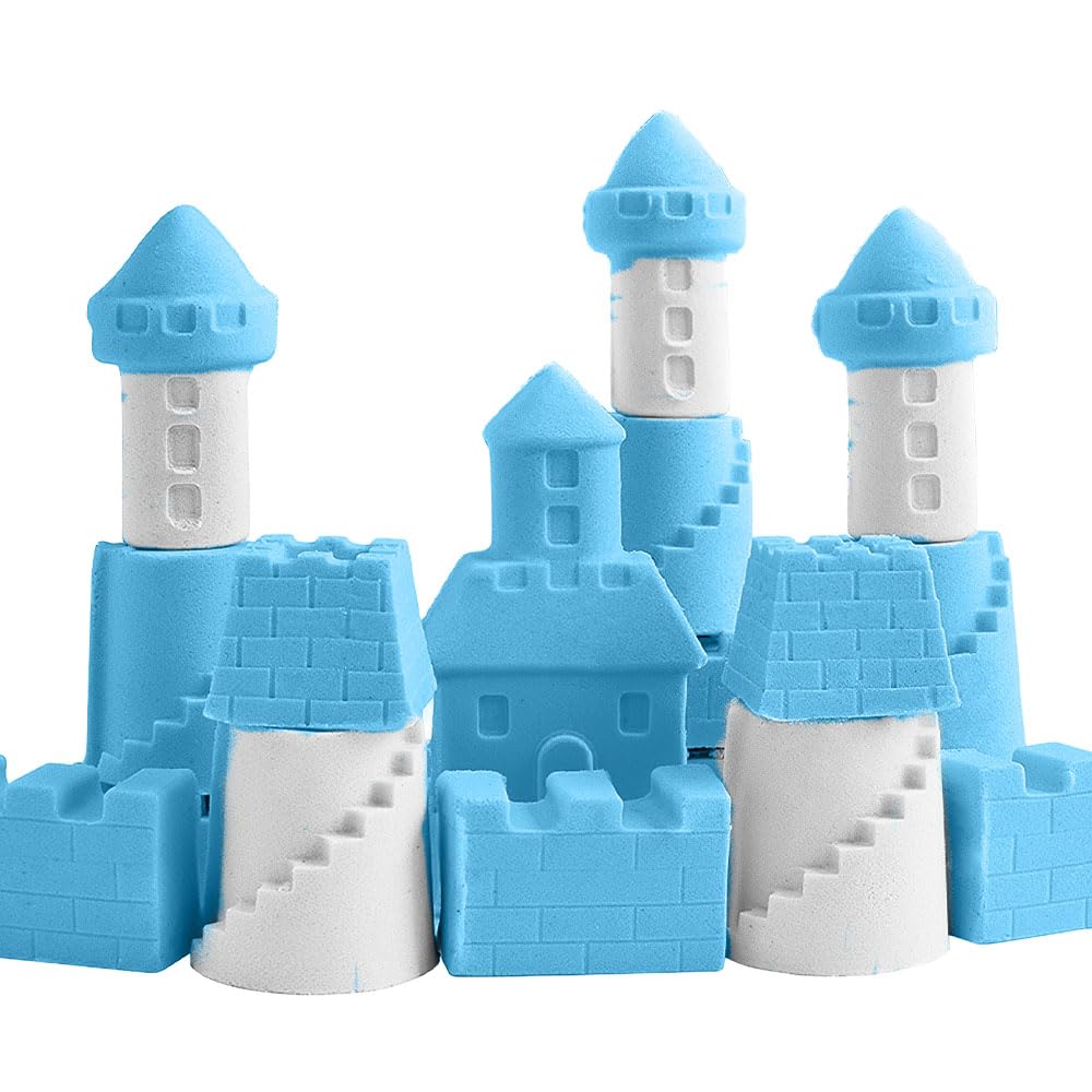 G.C Sensory Bin for Girls — Sand Art Kit with 2-lb Sand & Castle Molds