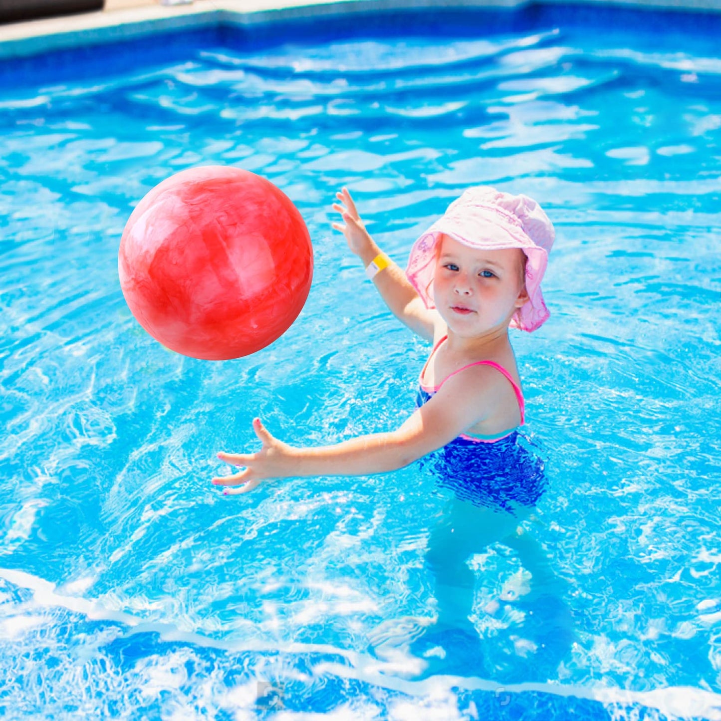 GCQJOQ 2-Pcs 9-Inch Marbleized Bouncy Balls for Kids – Indoor, Outdoor Play