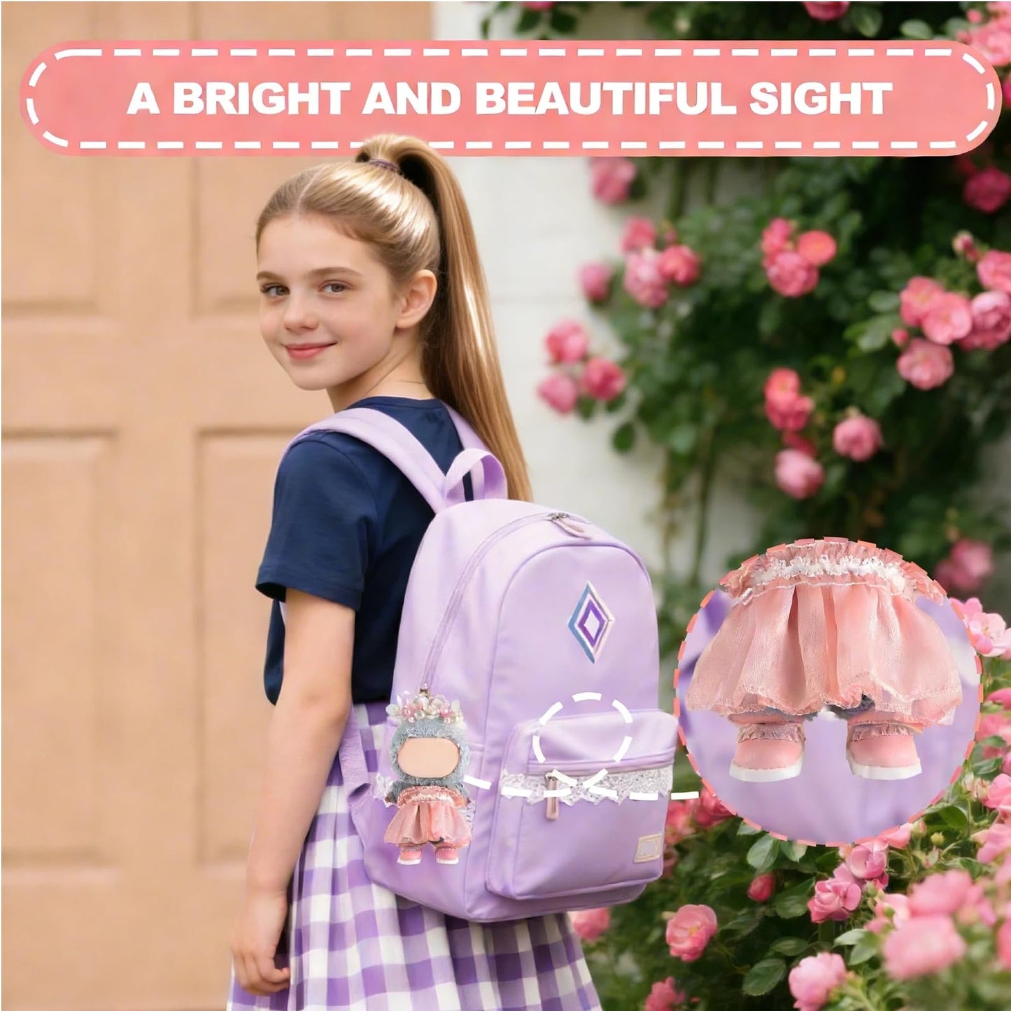 GDLSYLGHY Cute Doll Shoes for Labubu – Premium 4-7in Doll Footwear (Pink Laces)