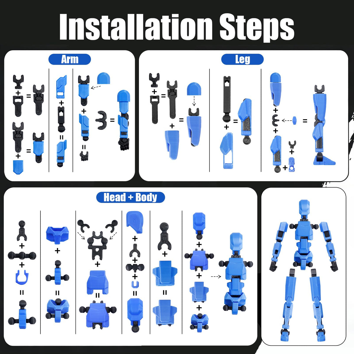 Gdufcny T13 Titan 13 Magnetized Action Figure Set - 6-Pack