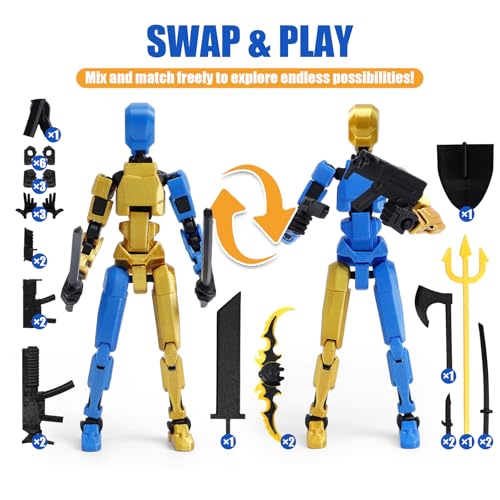 Gdufcny T13 Titan 13 Magnetized Action Figure Set - 6-Pack