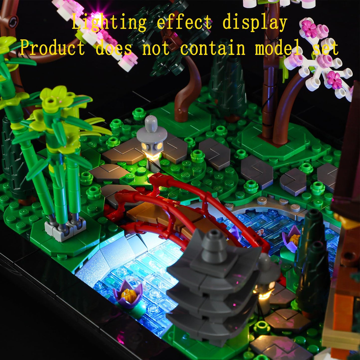 GEAMENT LED Light Kit for Lego Tranquil Garden Icons 10315 — Model Set Not Included