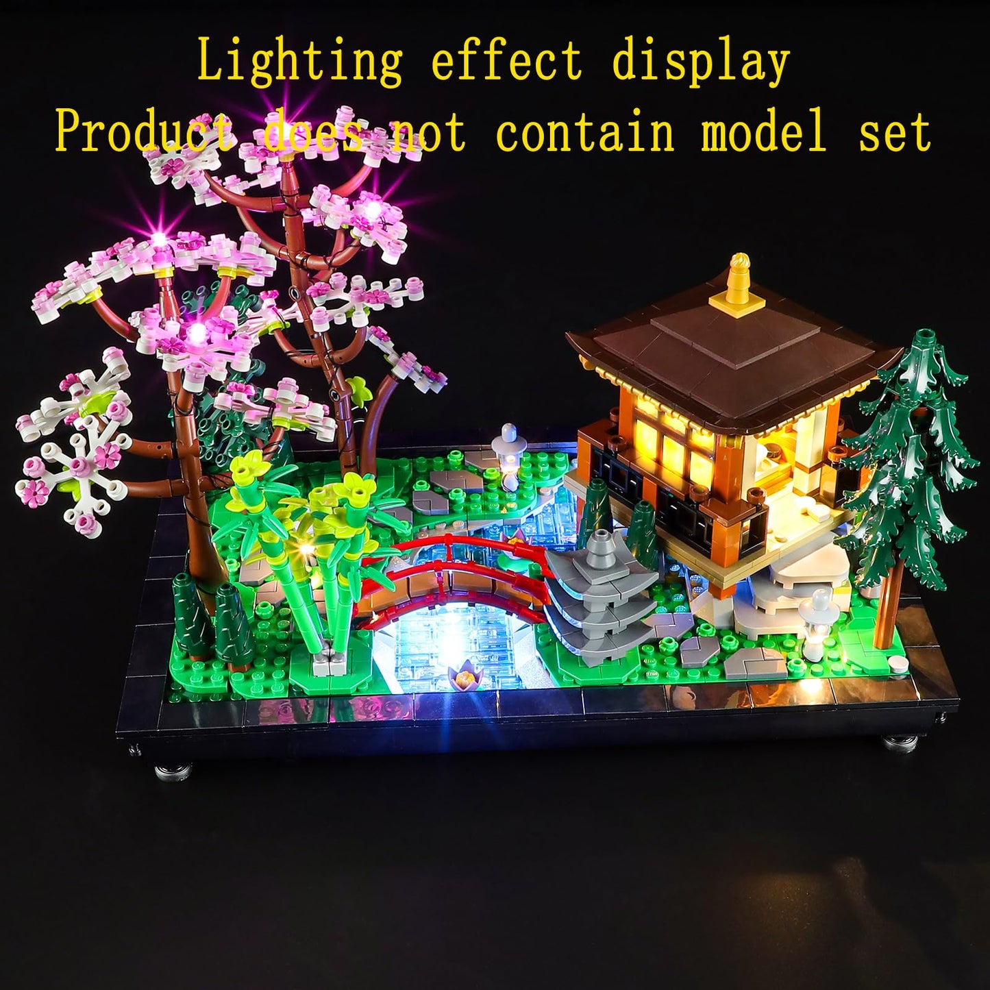 GEAMENT LED Light Kit for Lego Tranquil Garden Icons 10315 — Model Set Not Included