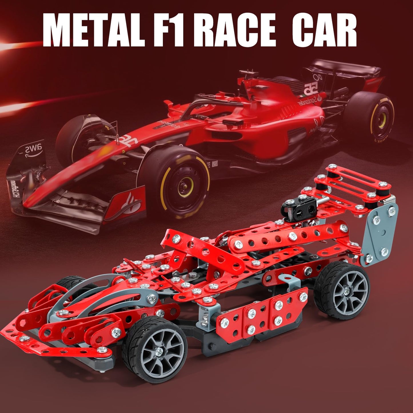 Geangvn Metal Model Car Kit – 290 Pcs STEM Building Set for Ages 8-16