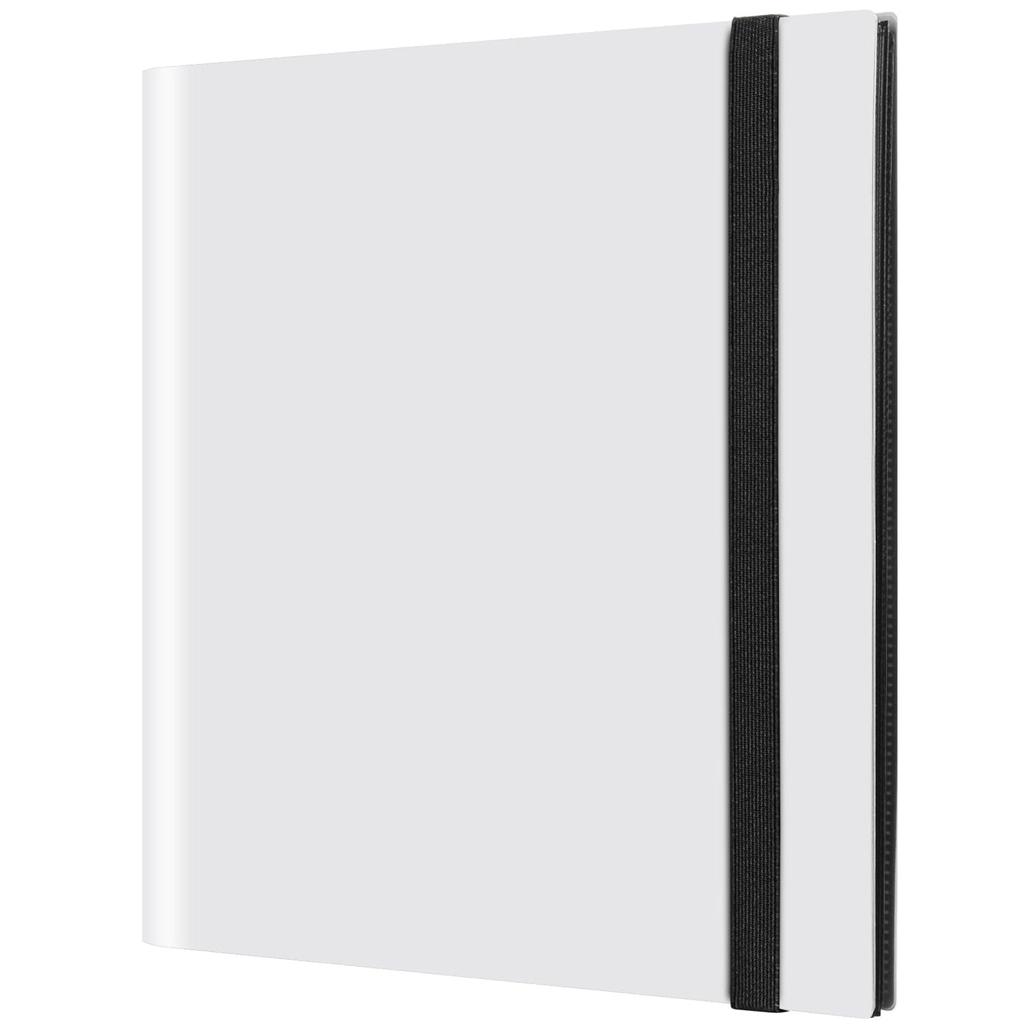 GEAoffice Card Binder — 12-Pocket Trading Card Album, 624-Card Capacity, Side-Loading Pockets, White