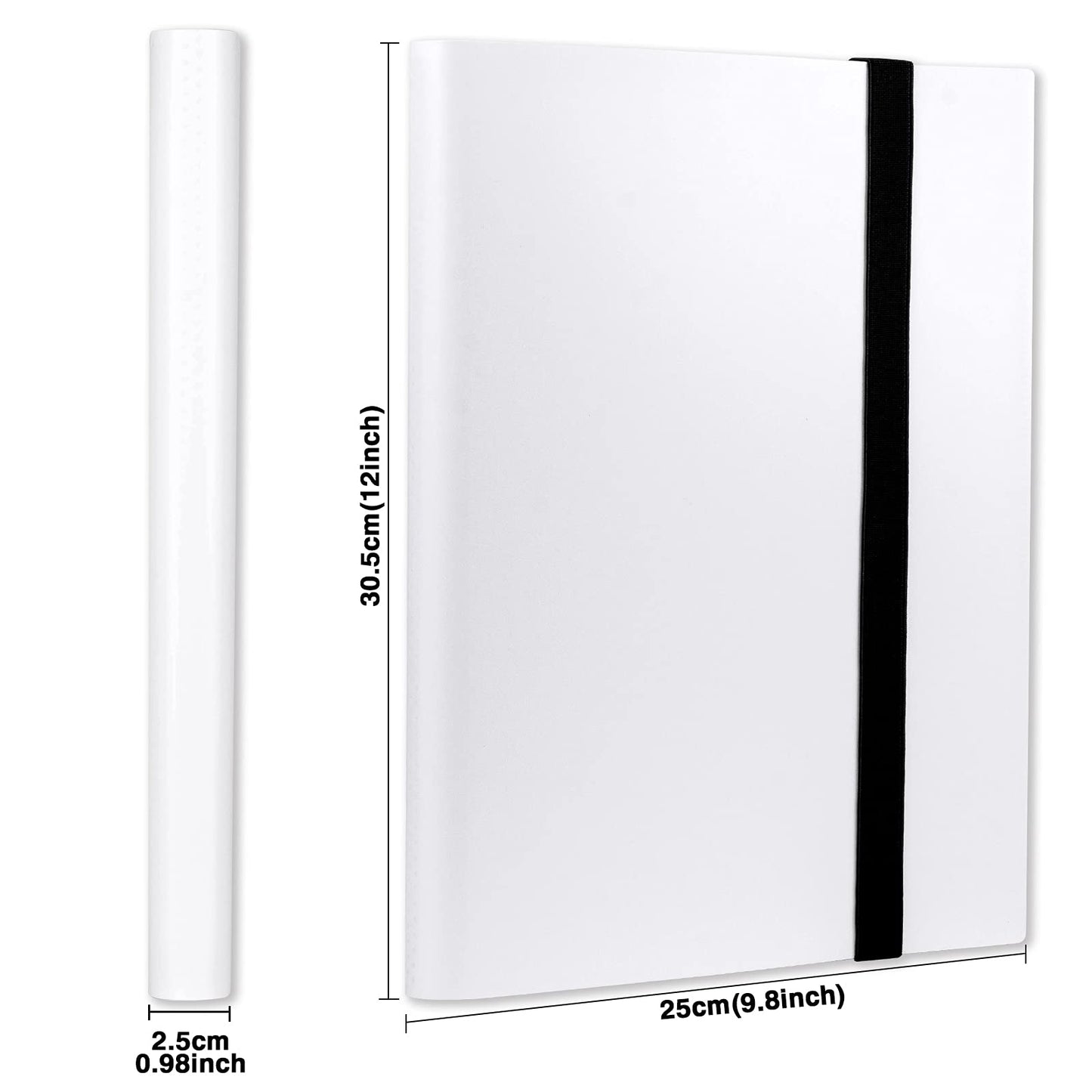 GEAoffice Card Binder | 9-Pocket, 360-Card Capacity, White