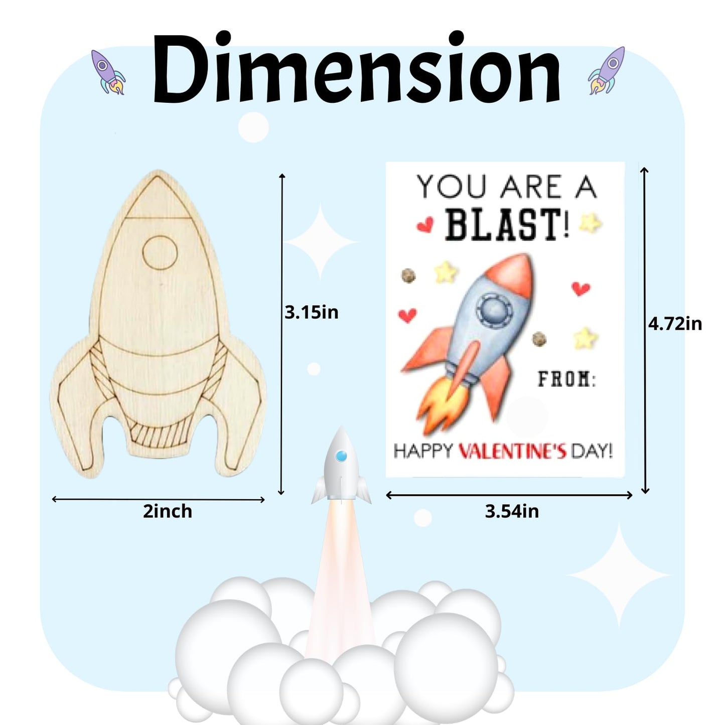 GEECOZYLIFE 28-Pack Space Astronaut Valentines Craft Kit for Kids – Non-Candy Classroom Gifts