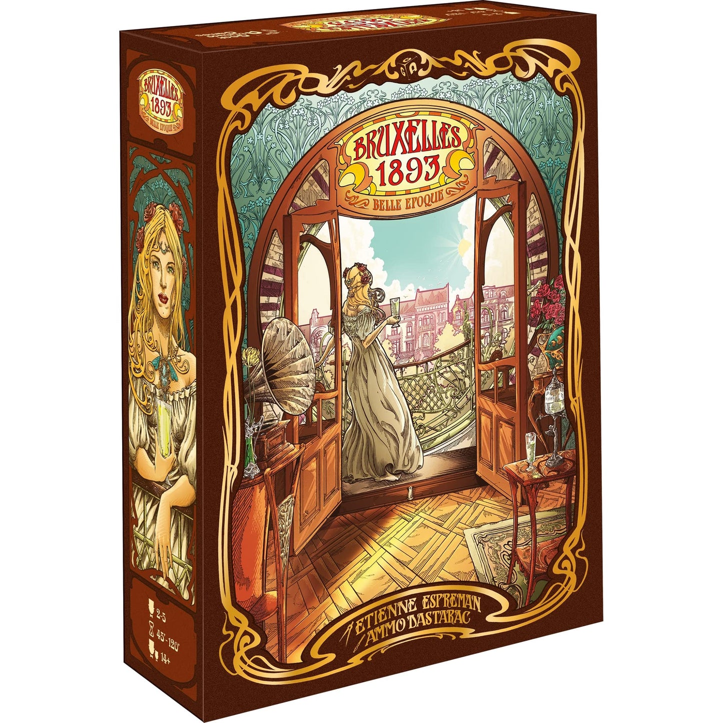 Geek Attitude Games Bruxelles 1893 + Belle Epoque Expansion | Worker Placement & Bidding Board Game (2-5 players, 14+)