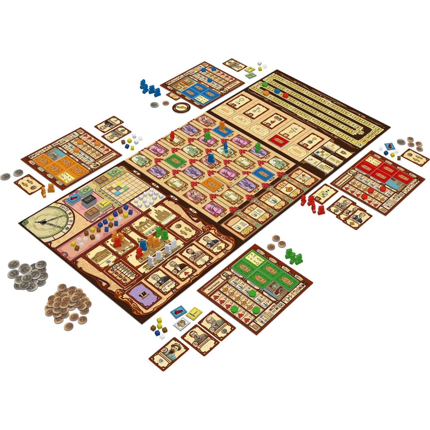 Geek Attitude Games Bruxelles 1893 + Belle Epoque Expansion | Worker Placement & Bidding Board Game (2-5 players, 14+)
