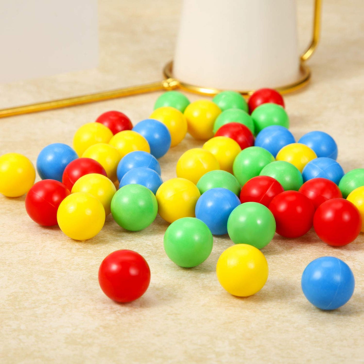 Gejoy 150-Piece 14.4mm Colorful Game Marbles — Replacement Balls for Hungry Hungry Hippos and Greedy Frog