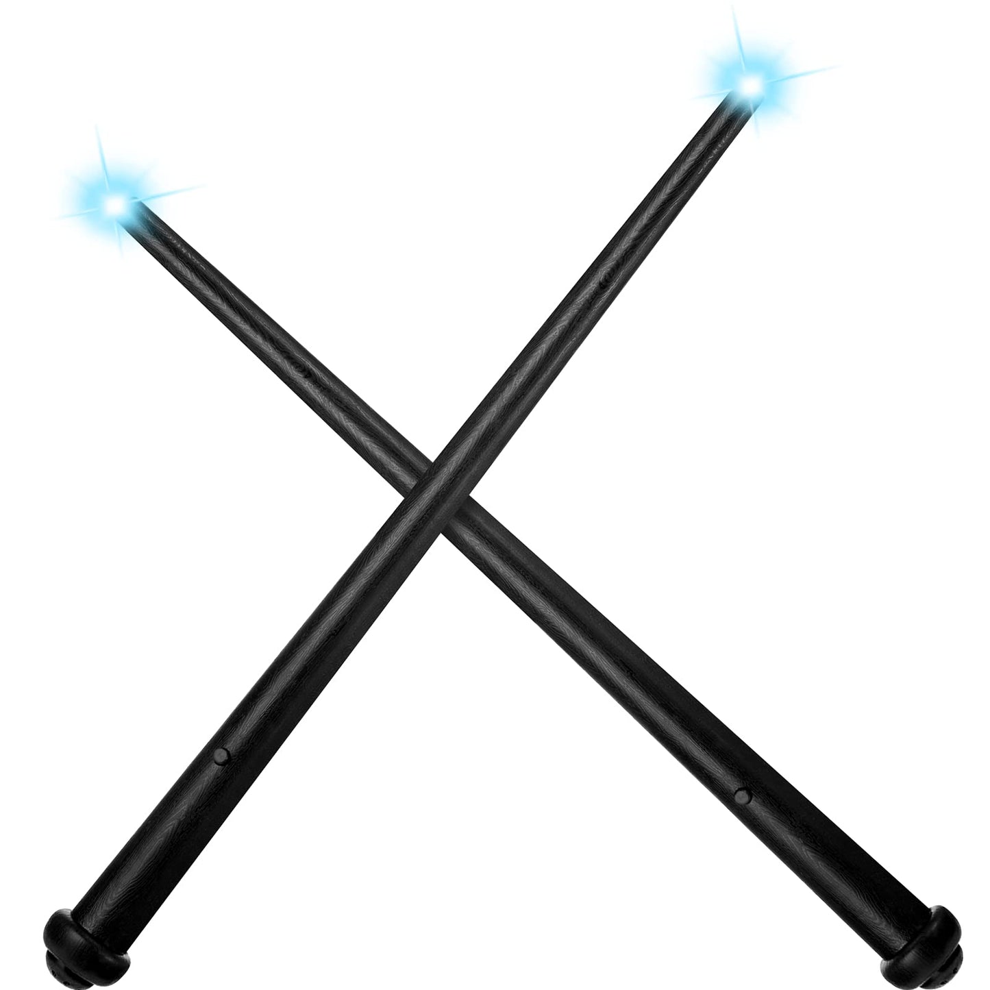 Gejoy 2-Piece Light Up Wands for Kids – Sound and Color LED Magic Props (Black)