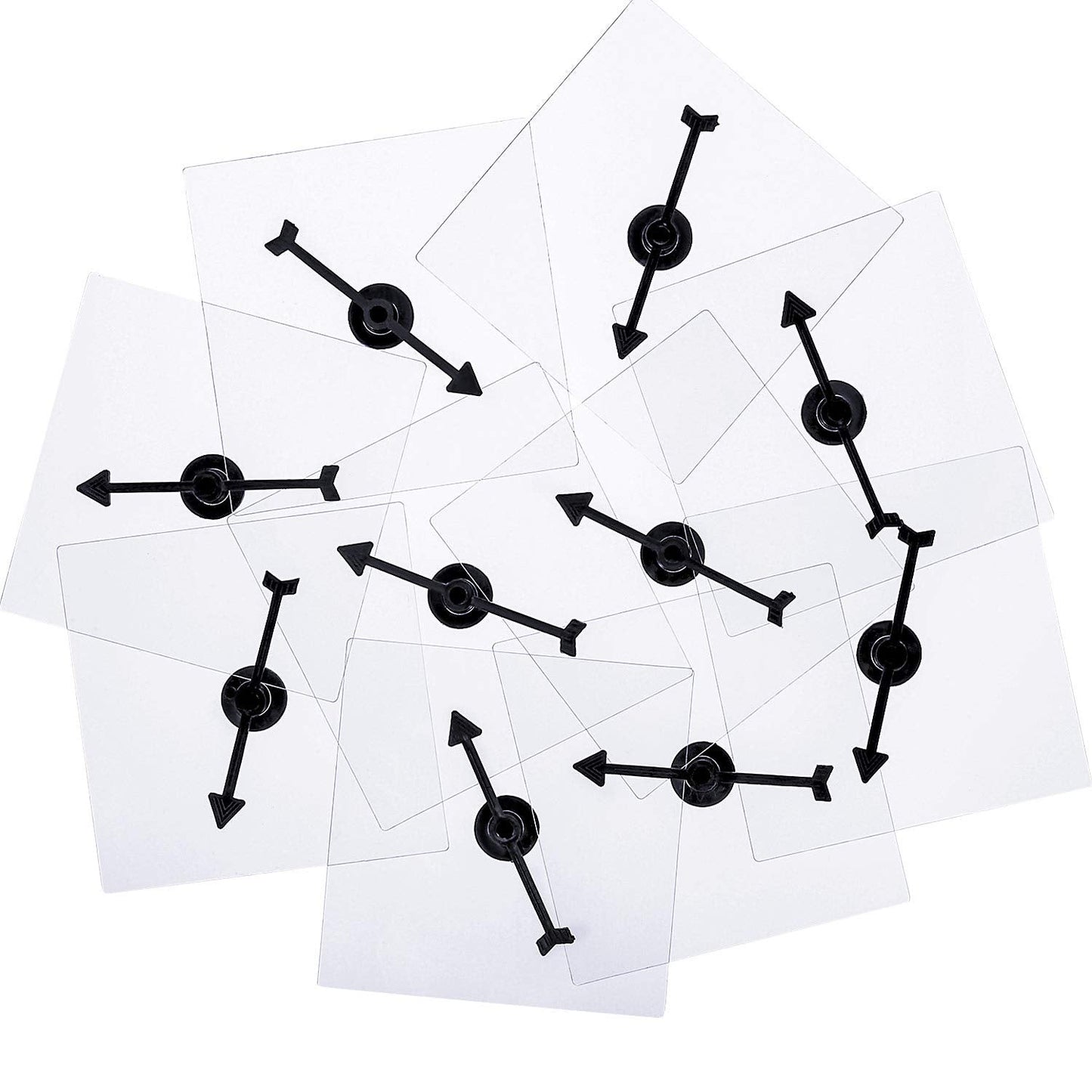 Gejoy Transparent Spinners – 10-Pack Dry Erase Classroom Spinners with Rotating Arrow