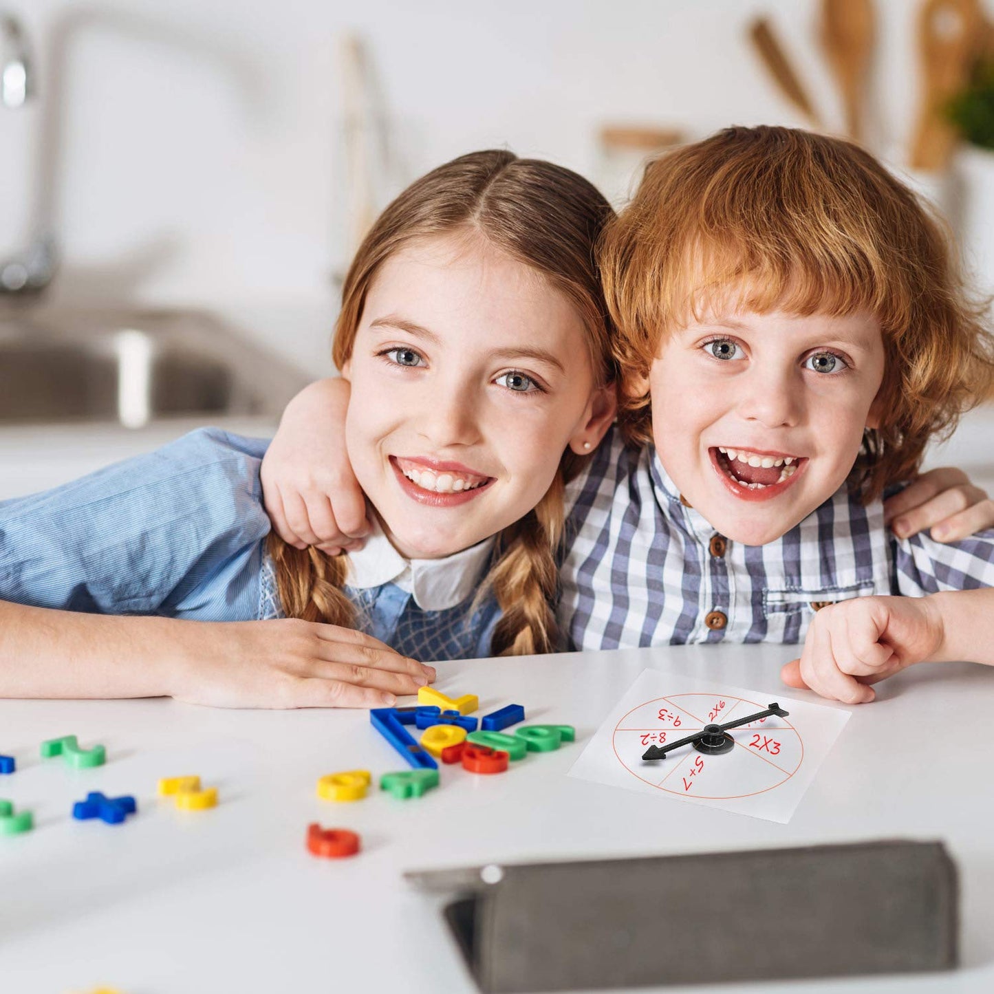 Gejoy Transparent Spinners – 10-Pack Dry Erase Classroom Spinners with Rotating Arrow