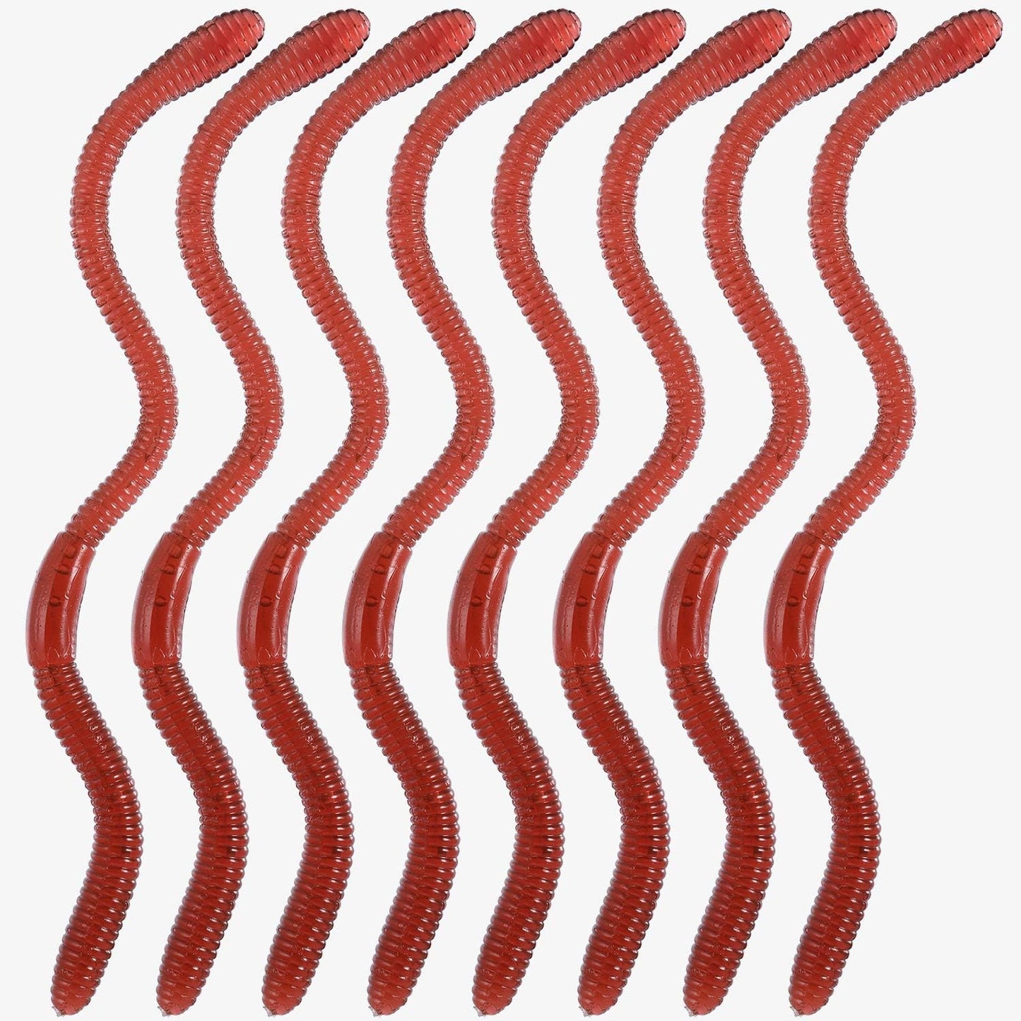 Gejoy 16 Pieces Fake Worms – Realistic Plastic Earthworms for Halloween, Pranks & Education
