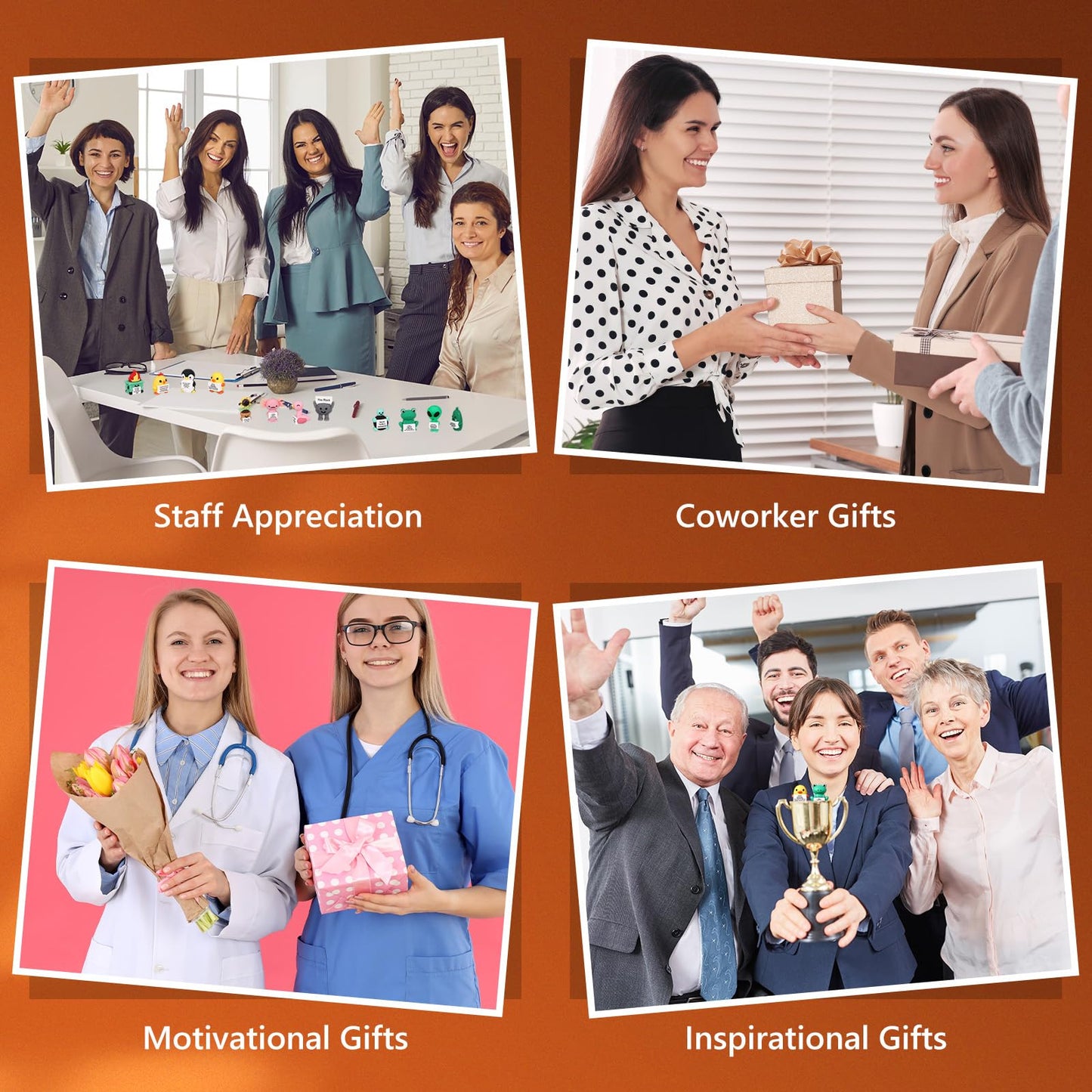 Gejoy 64 Pcs You Rock Figures Set – Motivational Desk Decor & Gift for Teams
