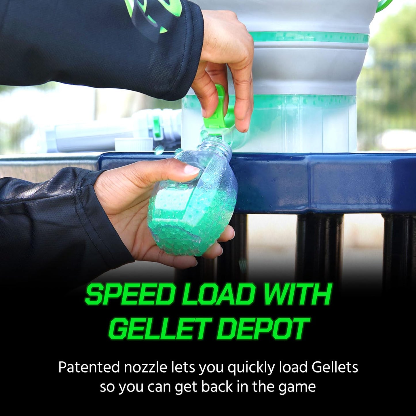Gel Blaster Gellet Depot – Portable 10K Gellet Storage, Fast Loading & Strainer