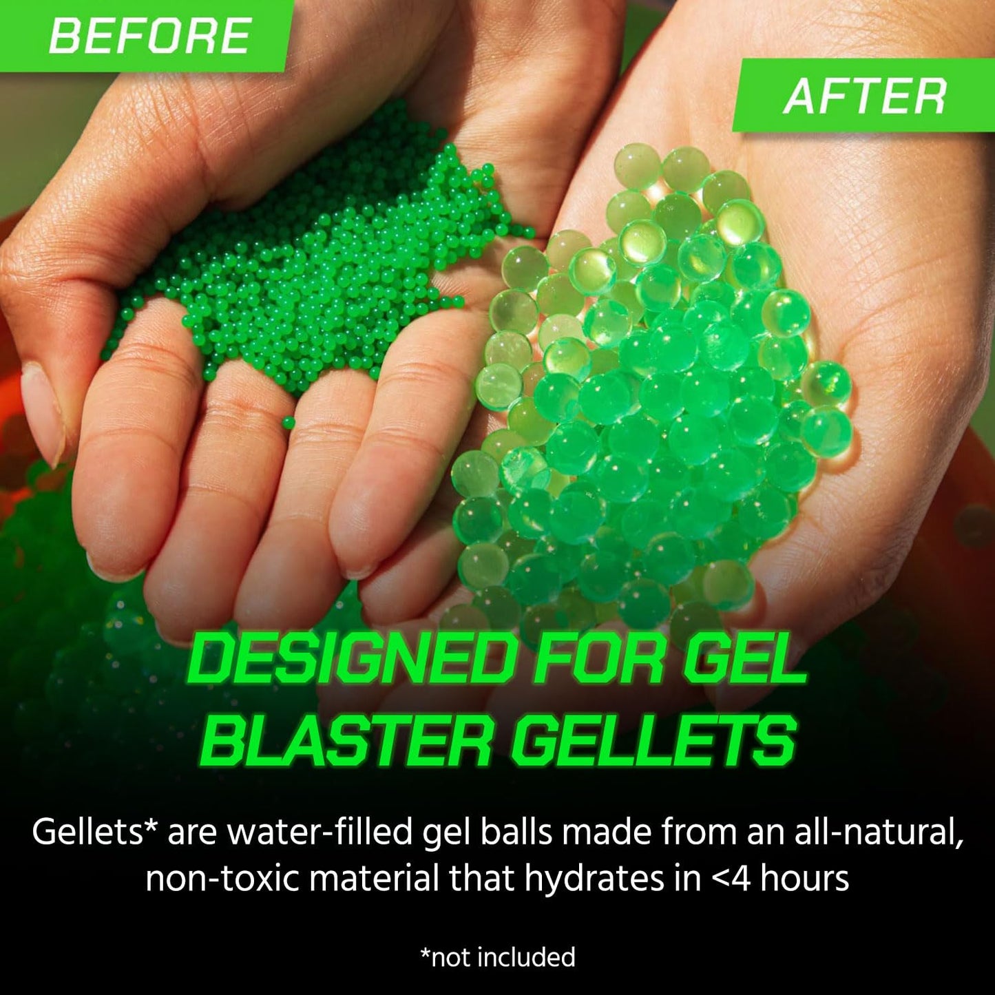 Gel Blaster Gellet Depot – Portable 10K Gellet Storage, Fast Loading & Strainer